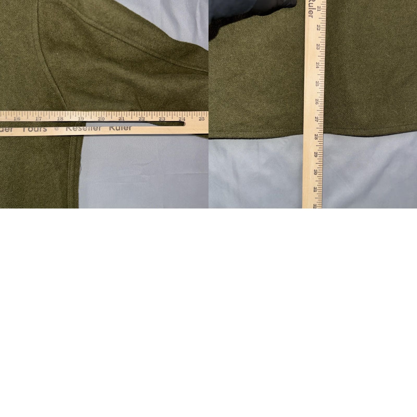 Olive VINTAGE Dale Fashions Shirt Mens Small Olive Wool Cold Weather Field Military Size US S / EU 44-46 / 1 - 8 Thumbnail