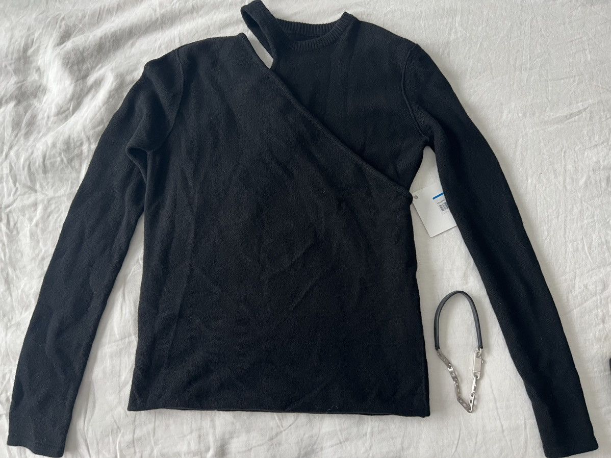 Rick Owens Cashmere opaqueBanana Ziggy cut out sweater jumper knit L XL Size US L / EU 52-54 / 3 - 3 Thumbnail