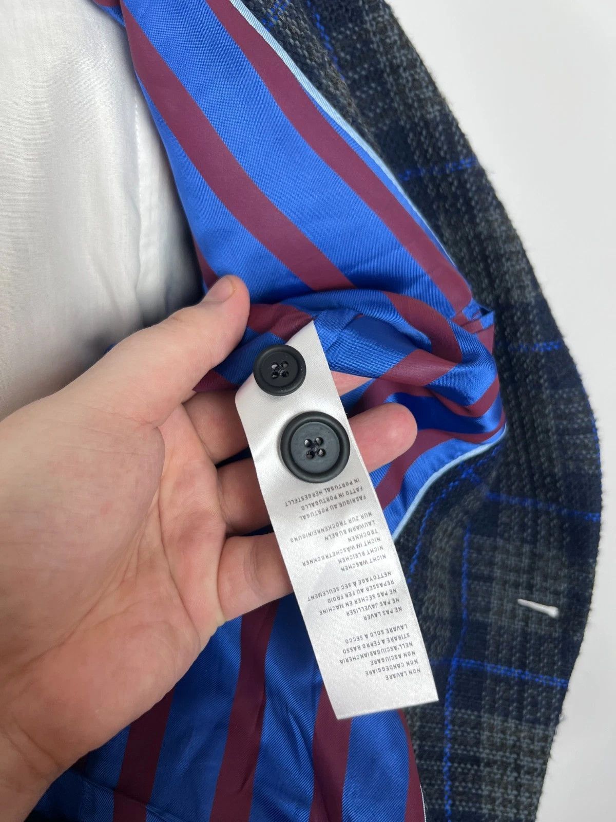 Paul Smith Paul Smith Double Breasted Plaid Blazer Jacket Size 36R - 12 Thumbnail