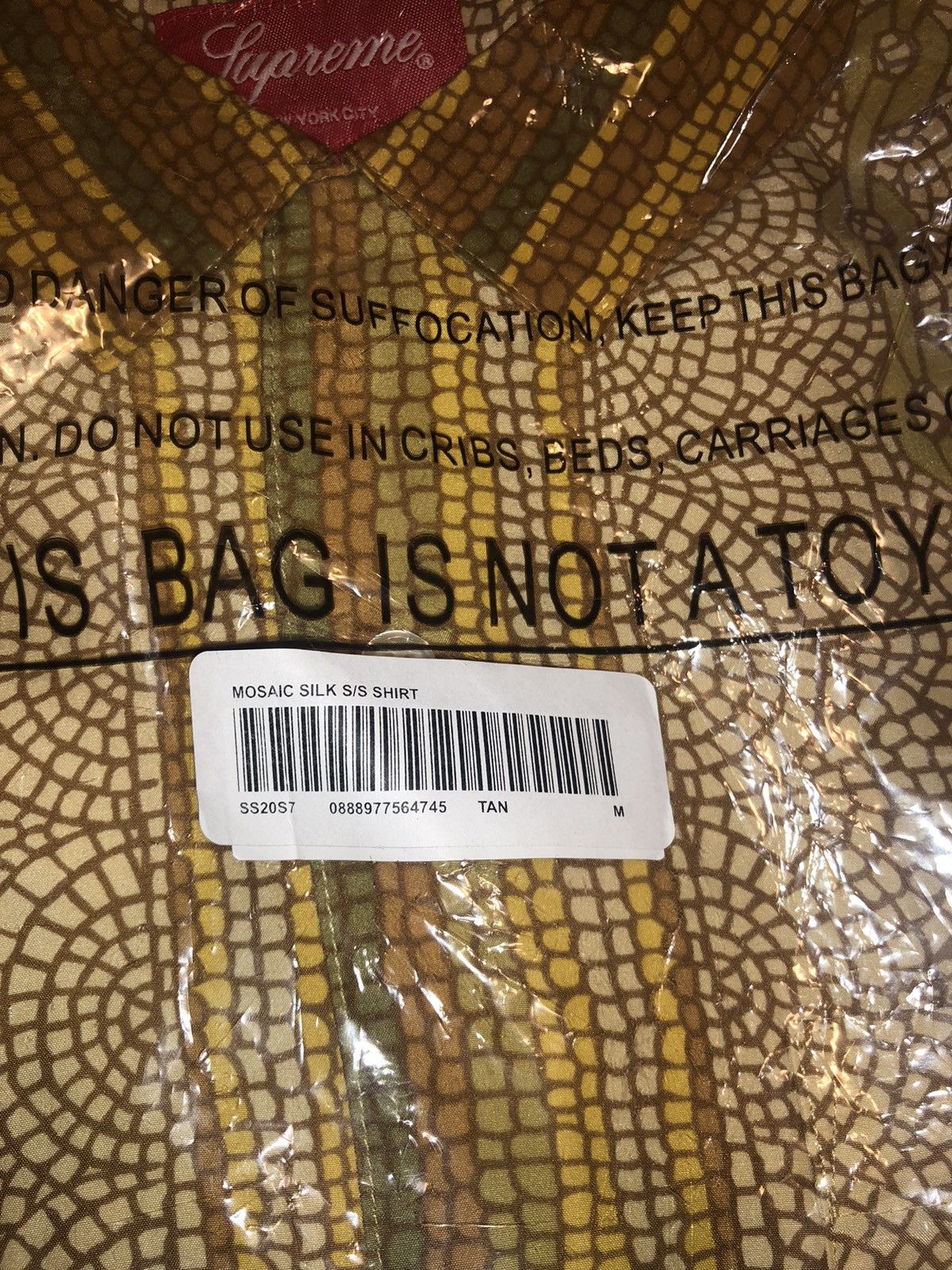 Supreme Supreme Mosaic Silk S/S Shirt Size US M / EU 48-50 / 2 - 2 Thumbnail
