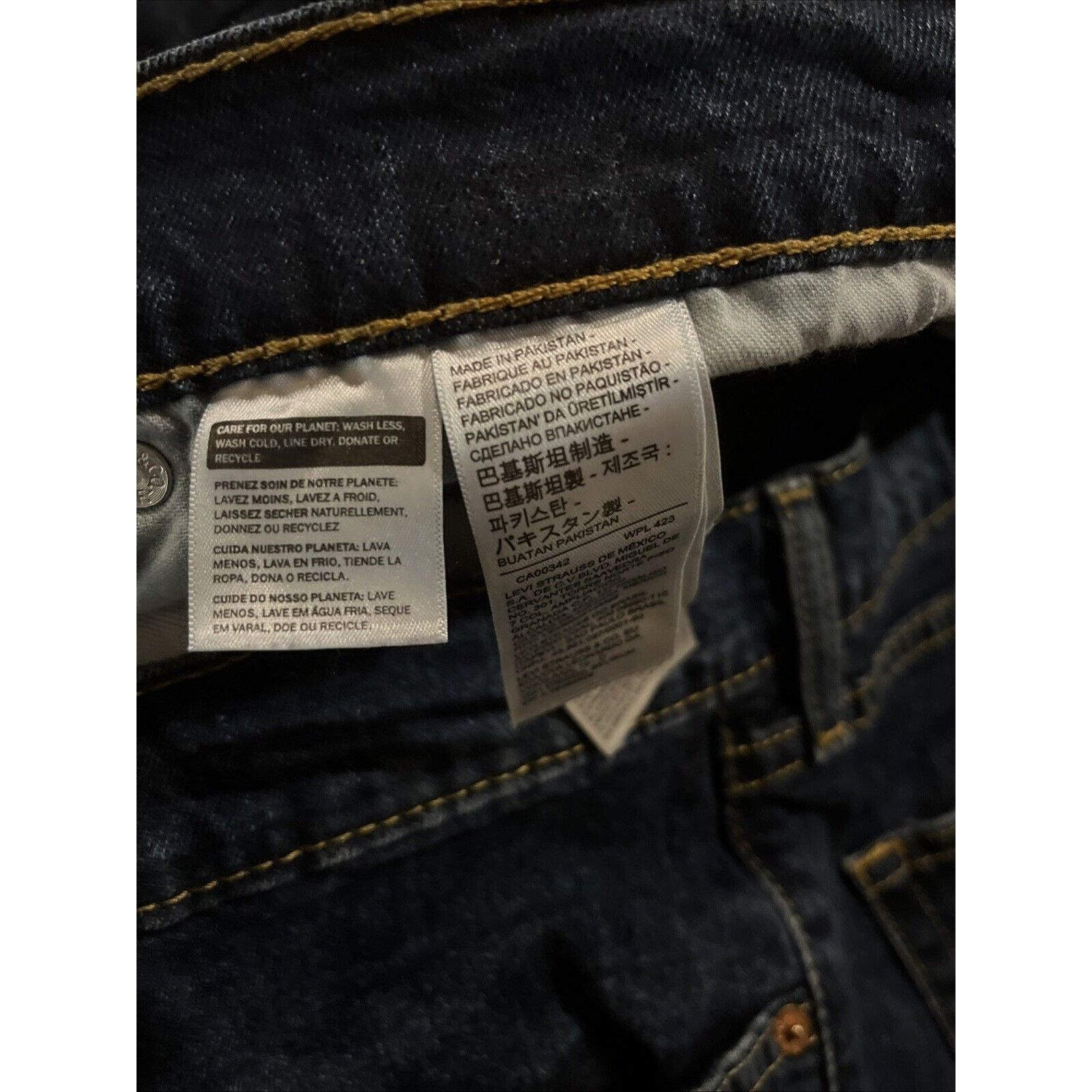 Levi's Levi’s 505 Jeans Men 38x34 Dark Wash Denim Pants Cotton Blue Size US 38 / EU 54 - 11 Thumbnail