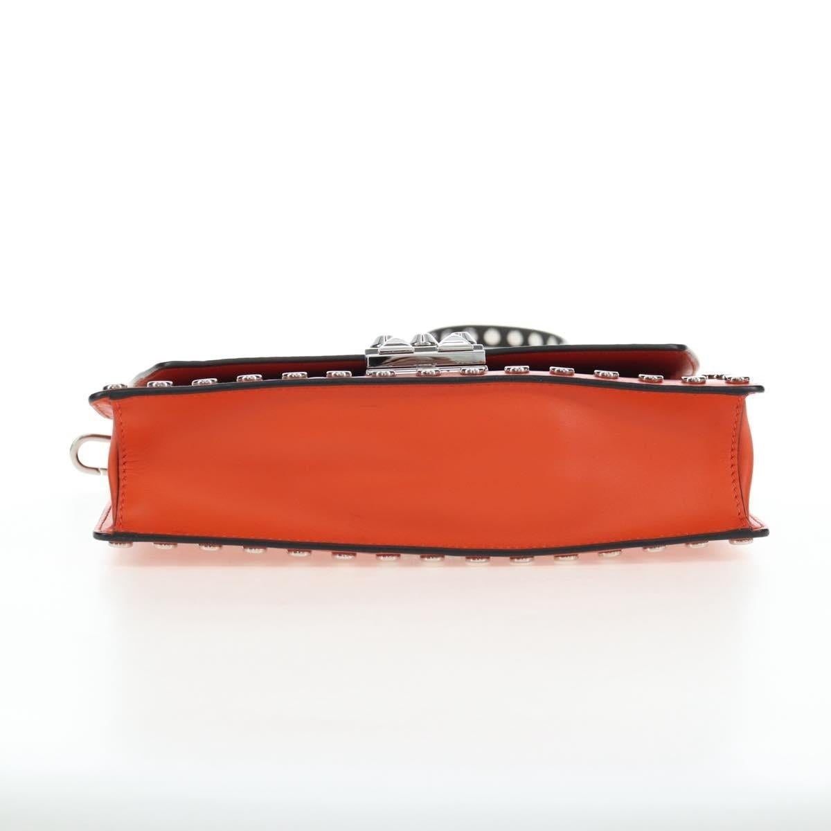 Prada Prada Saffiano Galleria Shoulder Bag Orange Size ONE SIZE - 5 Thumbnail
