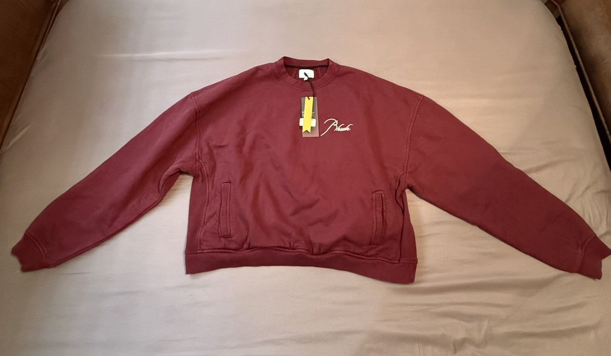 Rhude Rhude Crewneck Bordeaux Size US L / EU 52-54 / 3 - 2 Thumbnail