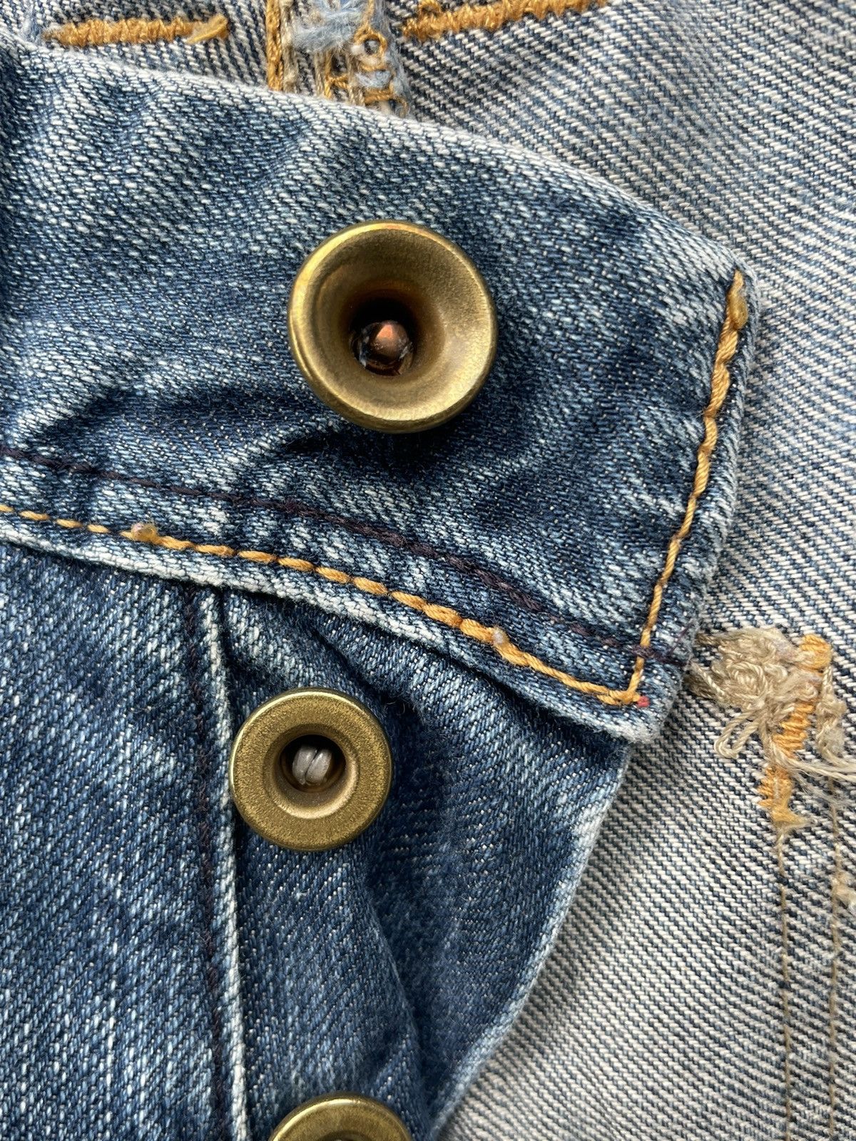 Japanese Brand × Vintage Vintage Blue Way Faded Denim Size US 33 - 17 Thumbnail