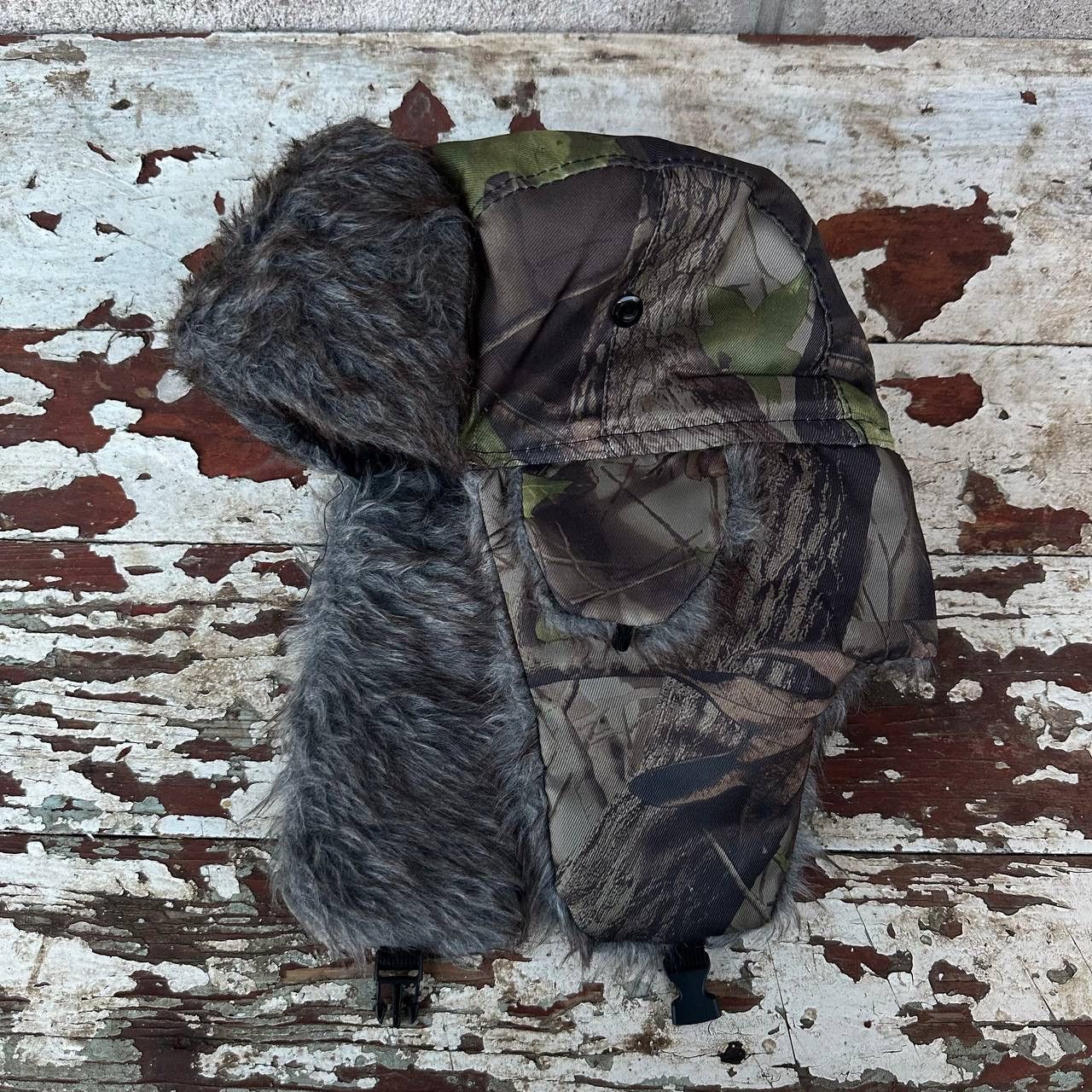 Realtree Vintage Real Tree Ushanka Hat Cap Y2K Grunge 00s USA Size ONE SIZE - 1 Thumbnail