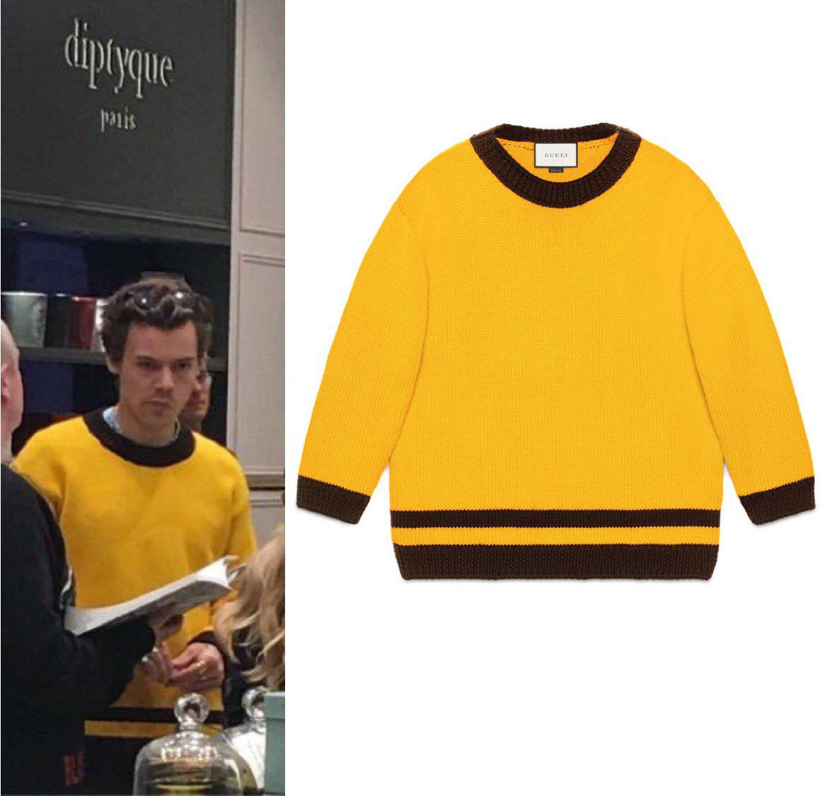 Gucci Wool sweater with contrast trims - Alessandro Michele Size US L / EU 52-54 / 3 - 6 Thumbnail