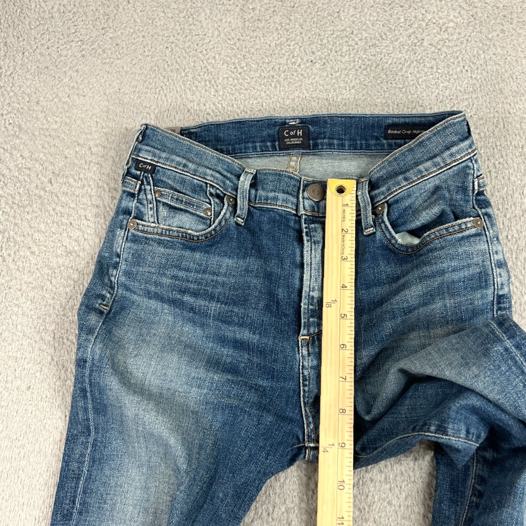 Citizens Of Humanity VINTAGE Citizens of Humanity Rocket Crop Skinny Jeans Women Size 26 Black Cotton Blend High Rise Denim Size 26" / US 2 / IT 38 - 4 Thumbnail