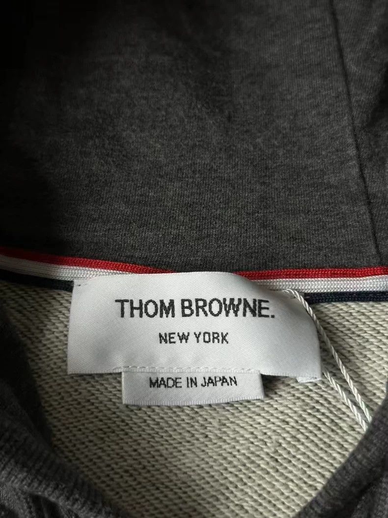 Thom Browne Thom Browne Dark grey knit coat Size US L / EU 52-54 / 3 - 3 Thumbnail