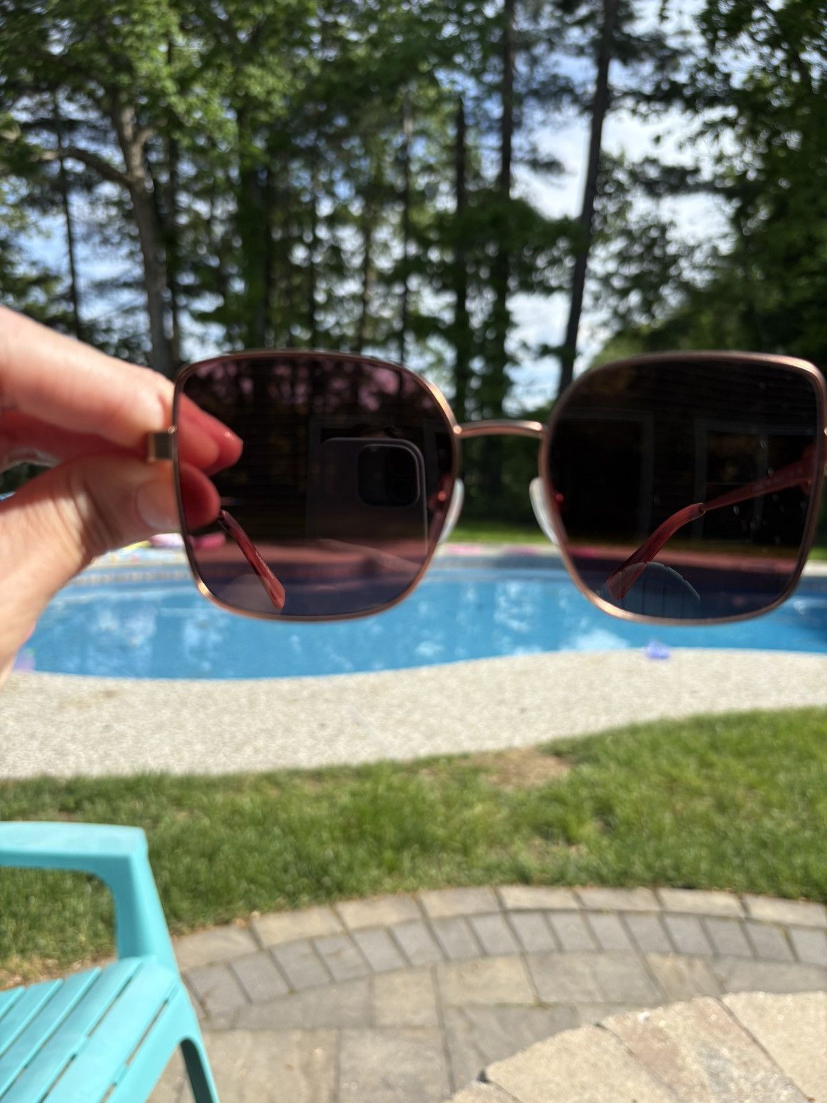 Longchamp Longchamp Pink Champagne Sunglasses Size ONE SIZE - 3 Thumbnail