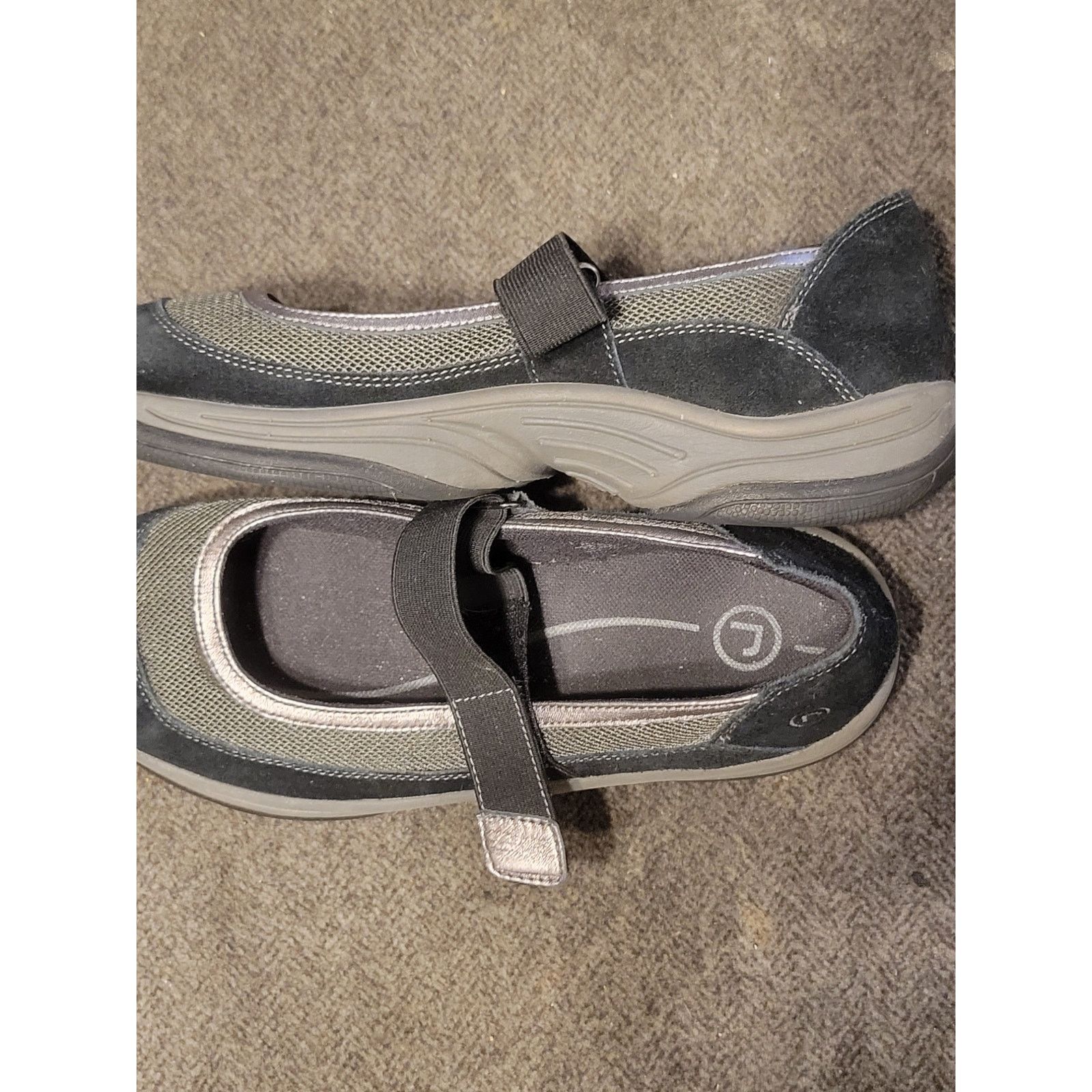 Rockport Rockport Womens 8.5 Mary Jane Walking Shoes Black Gray Size US 8.5 / EU 41-42 - 2 Thumbnail