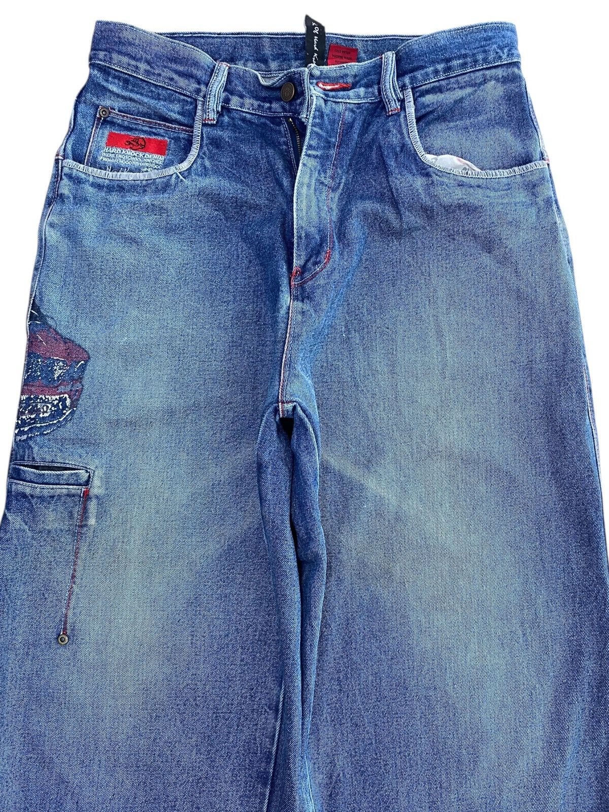Japanese Brand Japanese Brand Acid Blue Wash Style Baggy Jeans Size US 32 / EU 48 - 2 Thumbnail