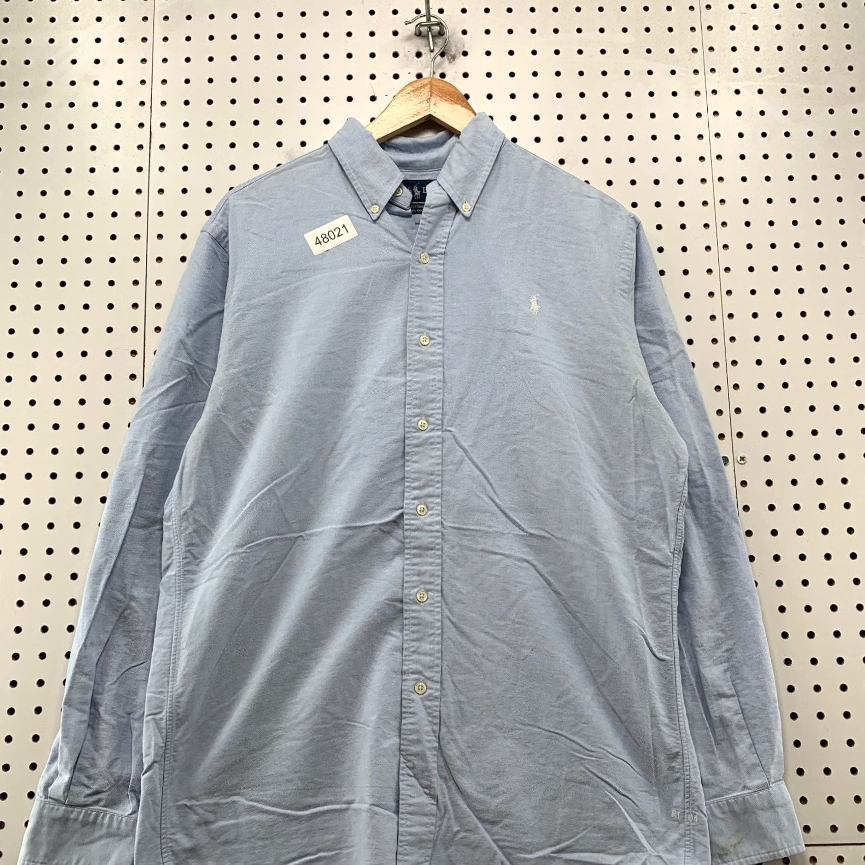 Ralph Lauren Ralph Lauren Button Shirt Mens Medium Blue Long Sleeve School Work Custom Fit Size US M / EU 48-50 / 2 - 4 Thumbnail