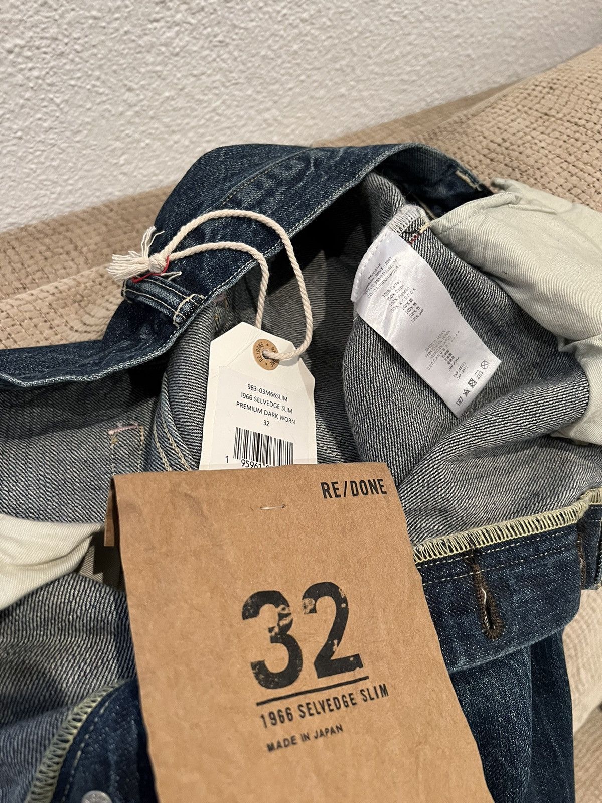 RE/DONE RE/DONE SELVEDGE MADE IN JAPAN JEANS. Size US 32 / EU 48 - 15 Thumbnail