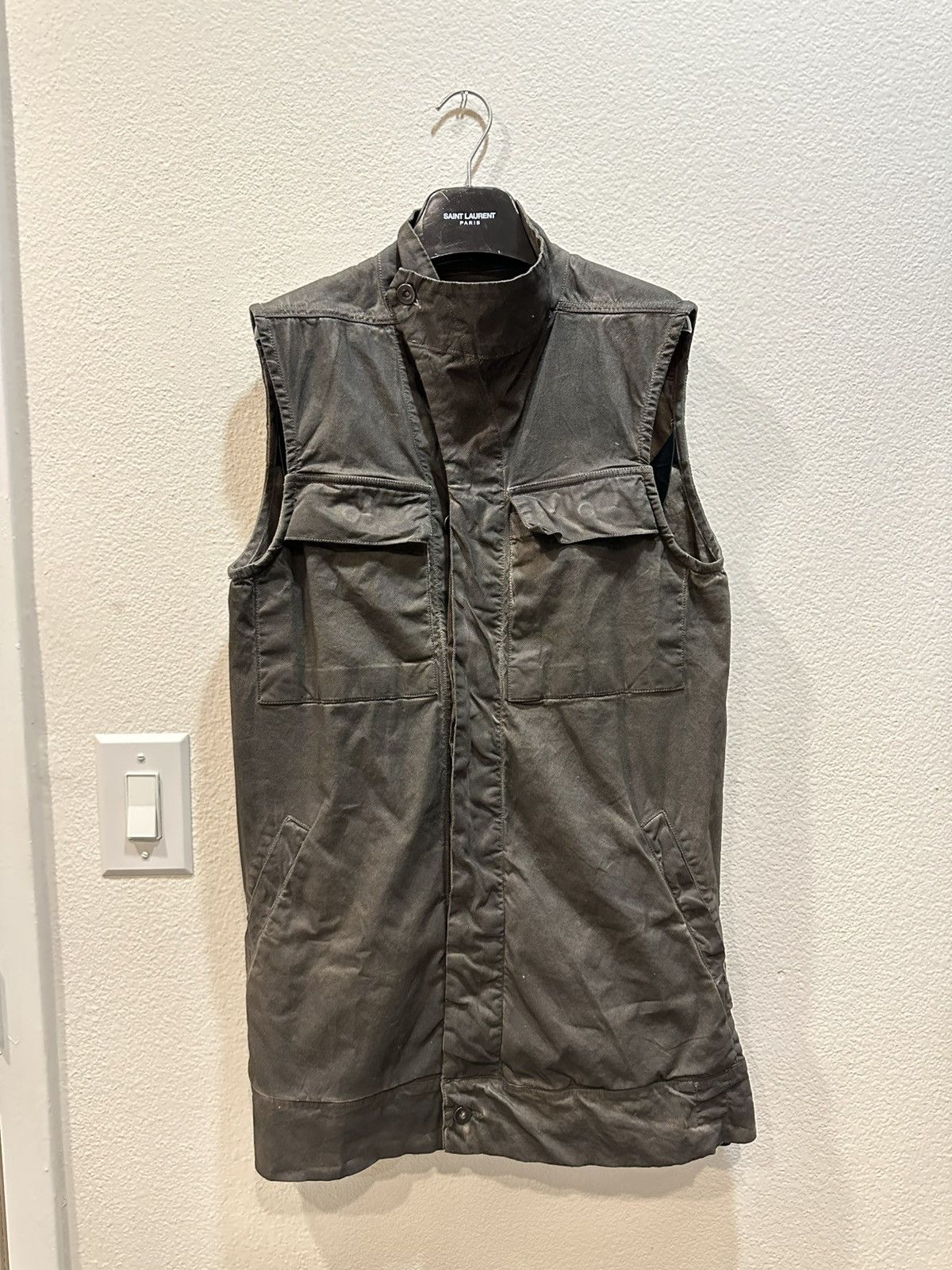Rick Owens Mud Clot Slave Vest M Size US M / EU 48-50 / 2 - 1 Thumbnail