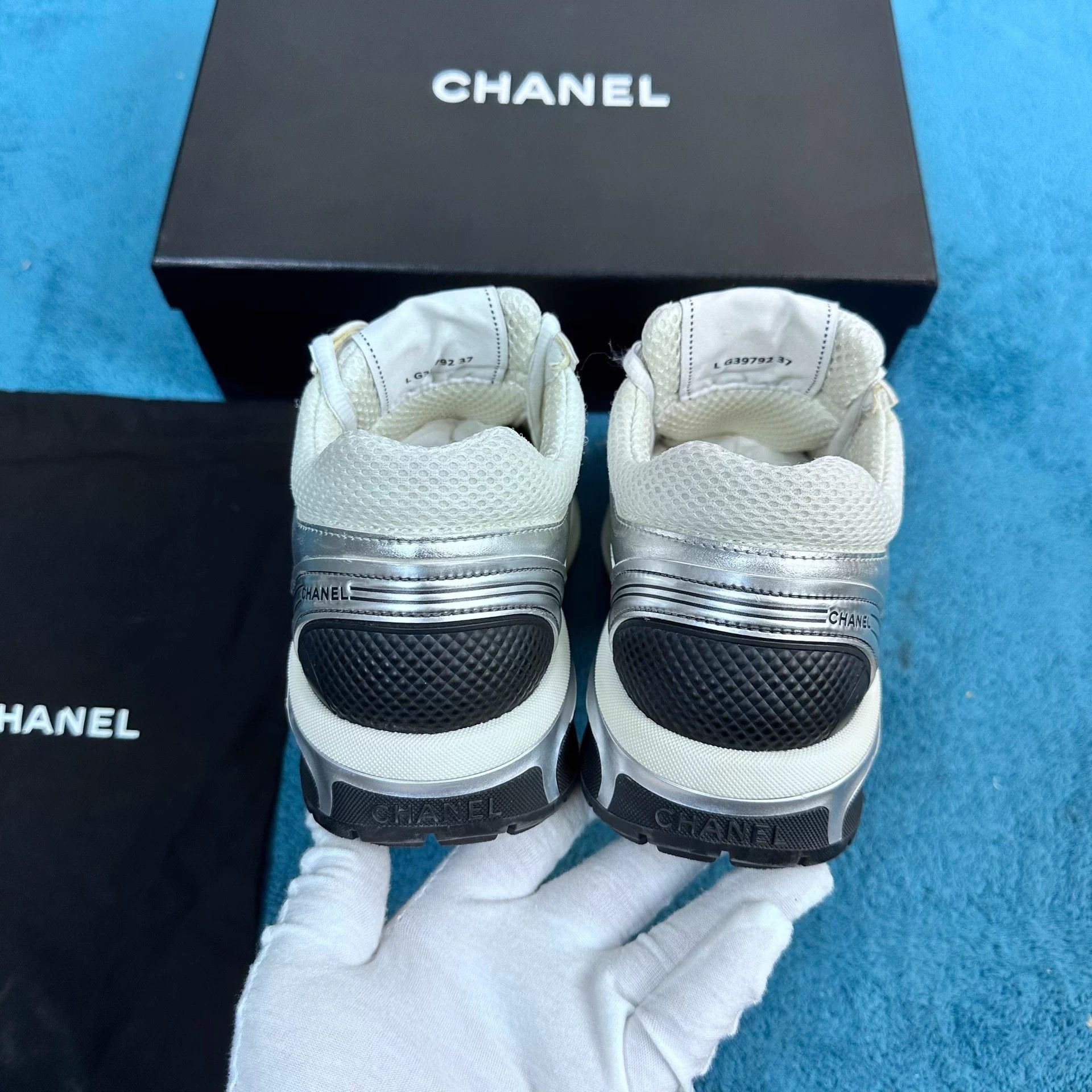 Chanel Chanel Silver Horn King Sneakers 37 Size US 6 / IT 36 - 4 Thumbnail