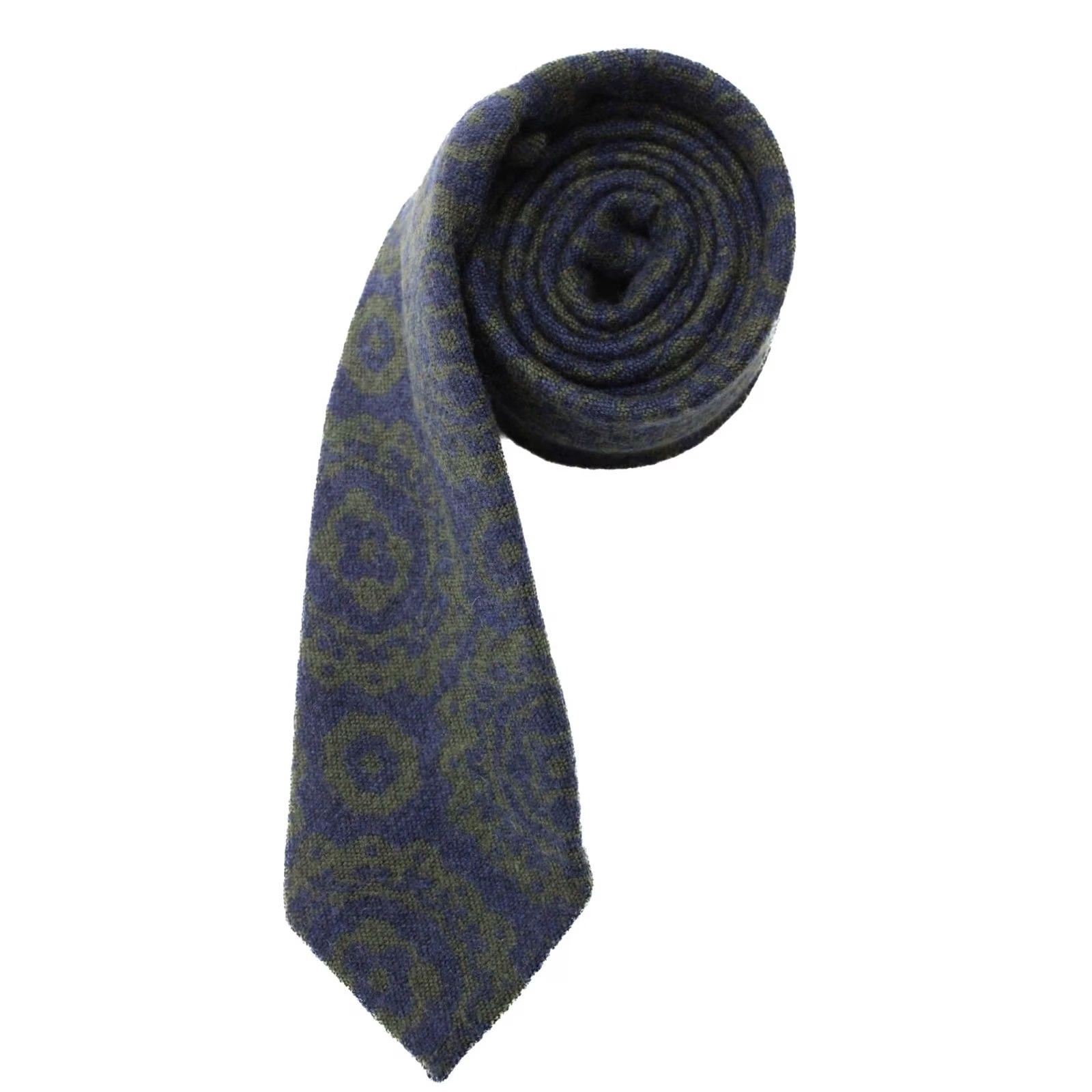 Suitsupply SUITSUPPLY Tie Men's Wool Silk Floral Pattern Tied Pointed Long Blue 153 X 8 CM Size ONE SIZE - 2 Thumbnail
