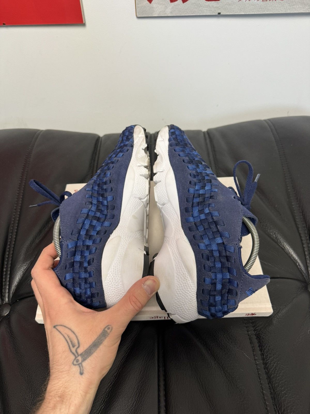 Nike Nike Woven Footscape Sneakers Blue Strwetwear Hype Y2k Size US 7.5 / EU 40-41 - 5 Thumbnail