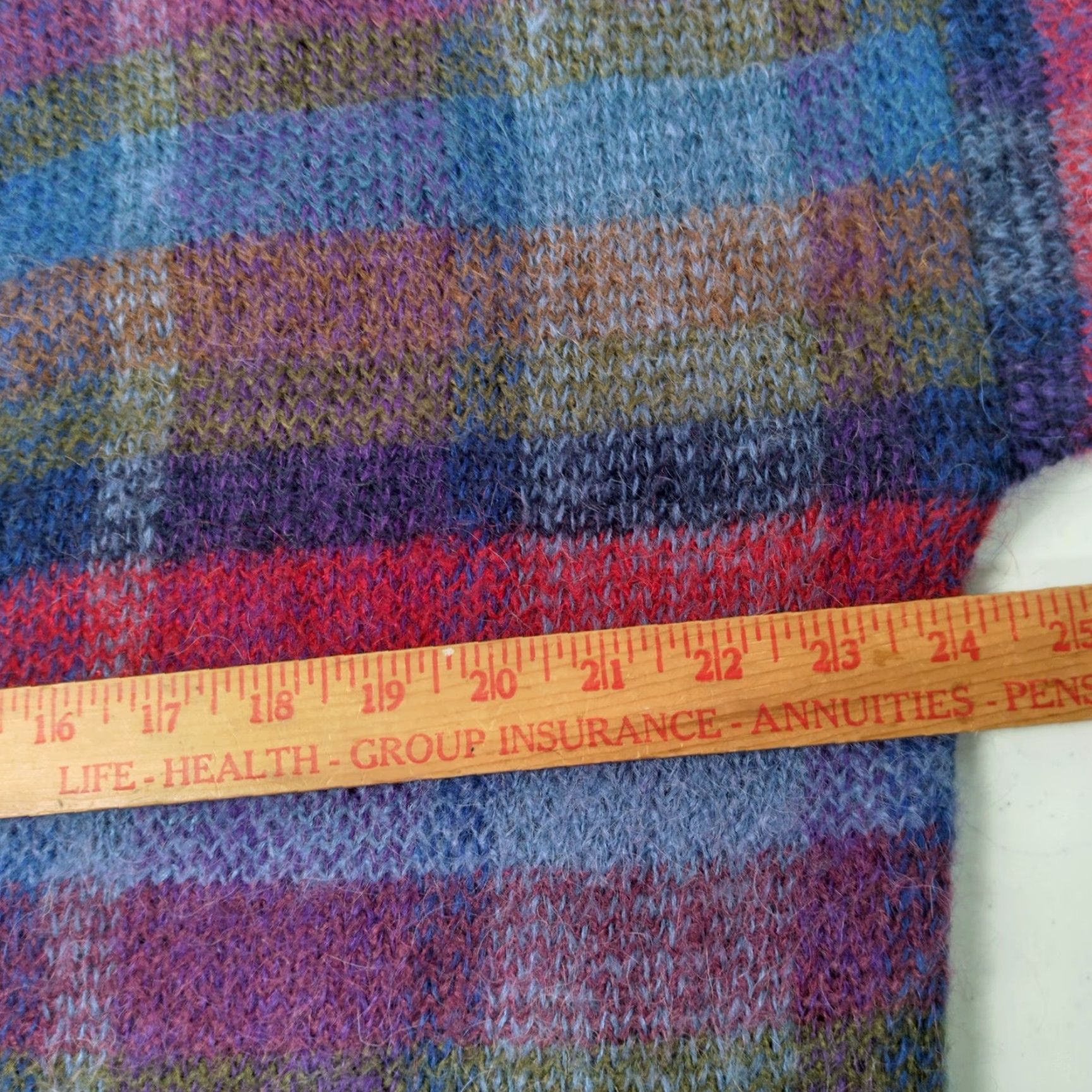 Vintage VINTAGE Colter Bay International Women's Cardigan Sweater M Long Sleeve Knit Striped Mohair Blend Fall Winter Casual Size M / US 6-8 / IT 42-44 - 5 Thumbnail