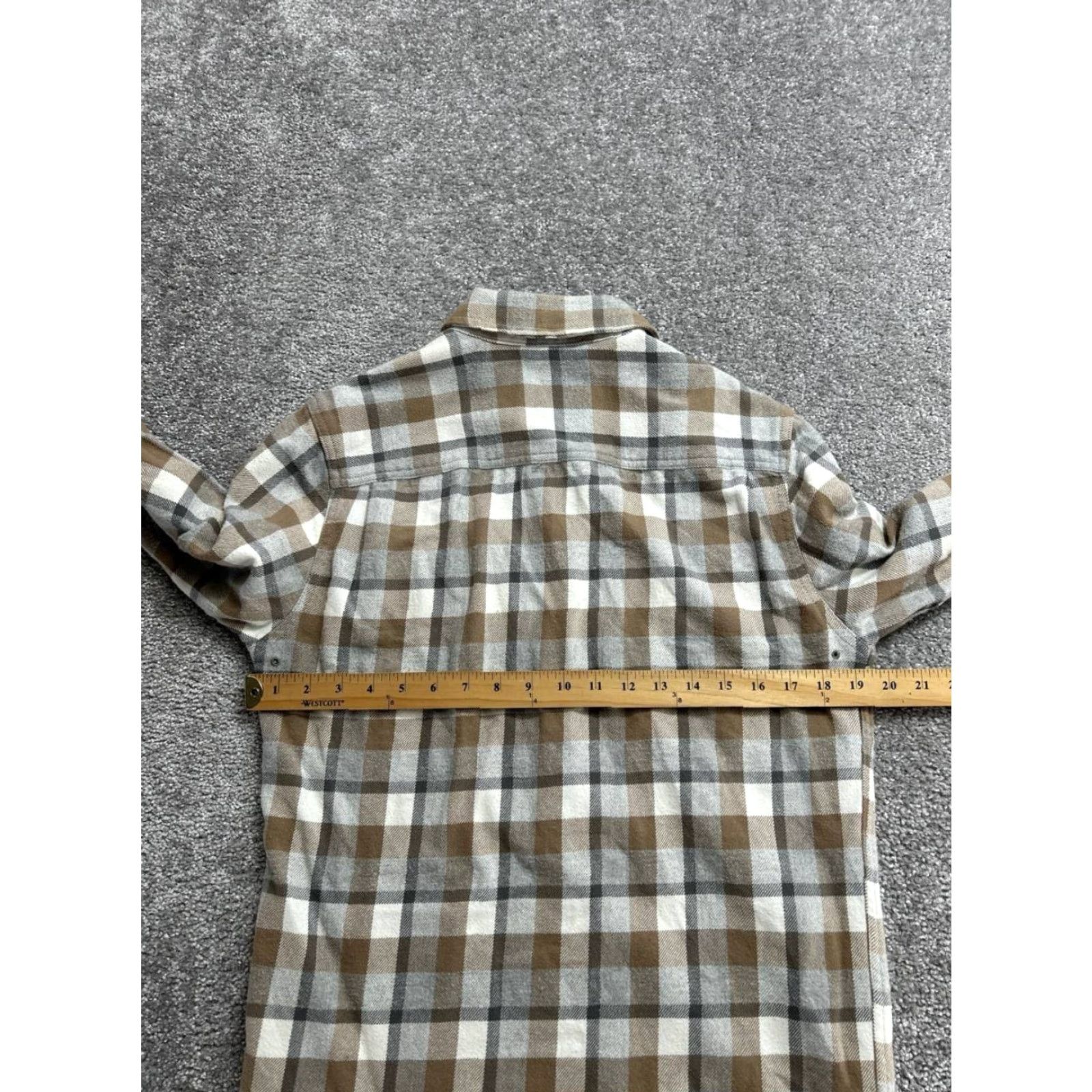 Prana prAna Flannel Shirt Mens Small Multicolor Plaid Cotton Slim Fit Chest Pockets Size US S / EU 44-46 / 1 - 4 Thumbnail