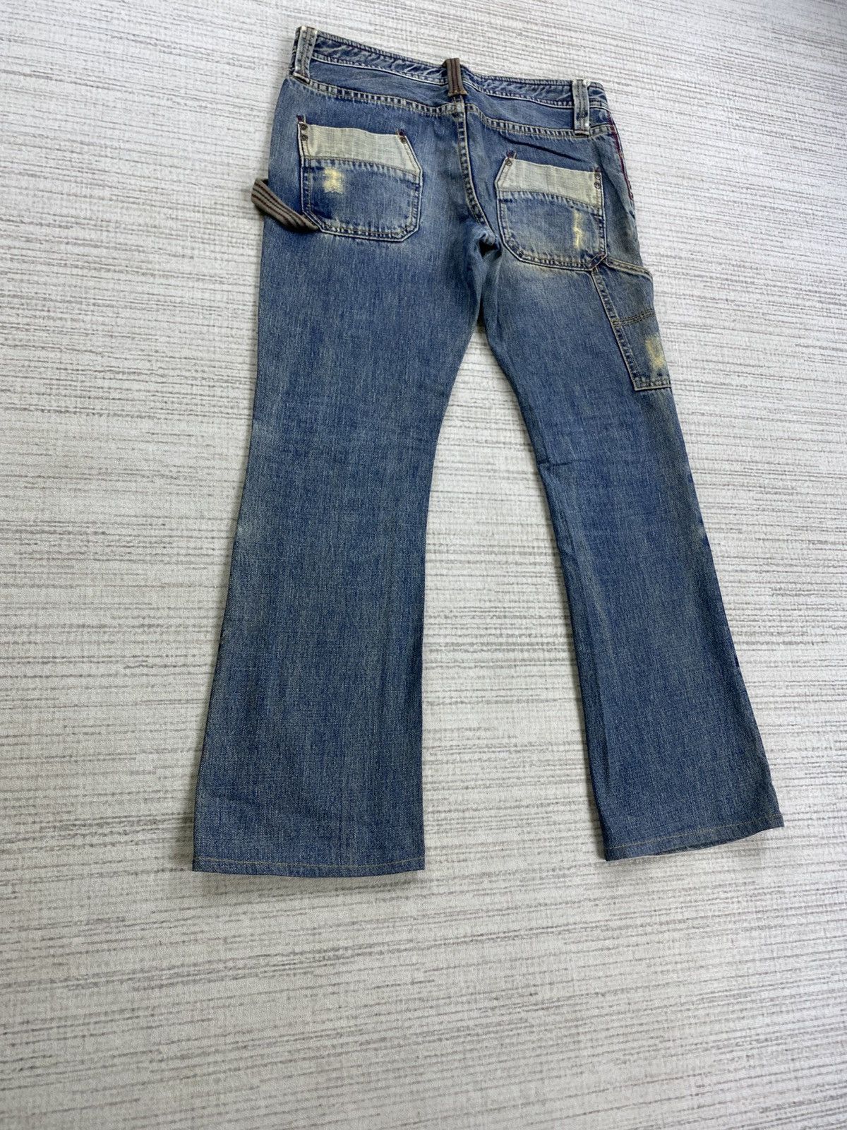 14th Addiction × Le Grande Bleu (L.G.B.) × Vintage Vintage Back Number Japan Carpenter Denim Pants Size US 31 - 10 Thumbnail