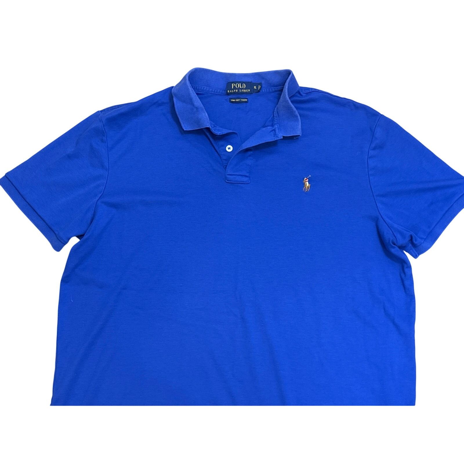 Polo Ralph Lauren Polo Ralph Lauren PrimaSoft Touch XL blue short sleeve shirt Size US XL / EU 56 / 4 - 2 Thumbnail