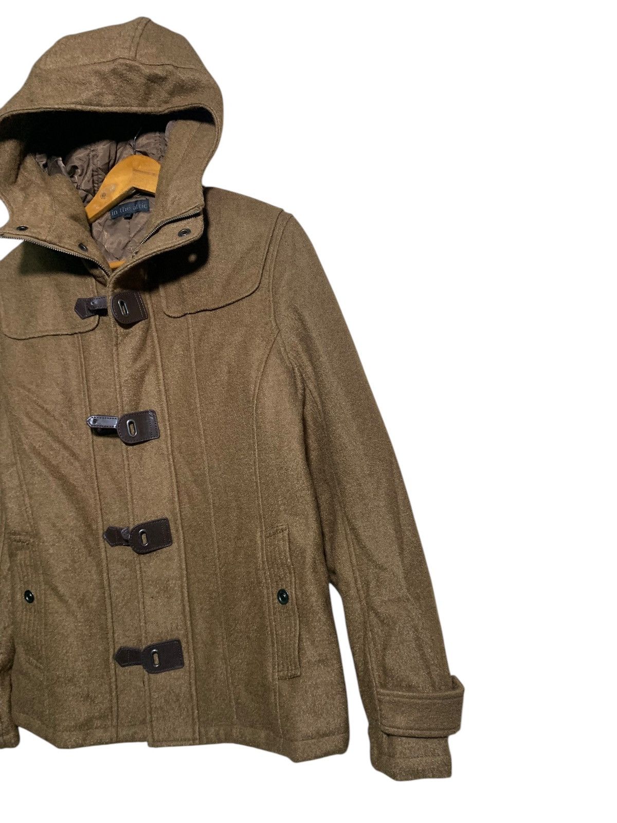 In The Attic 🔥IN THE ATTIC WOOL HOODIE JACKETS BROWN Size US L / EU 52-54 / 3 - 3 Thumbnail