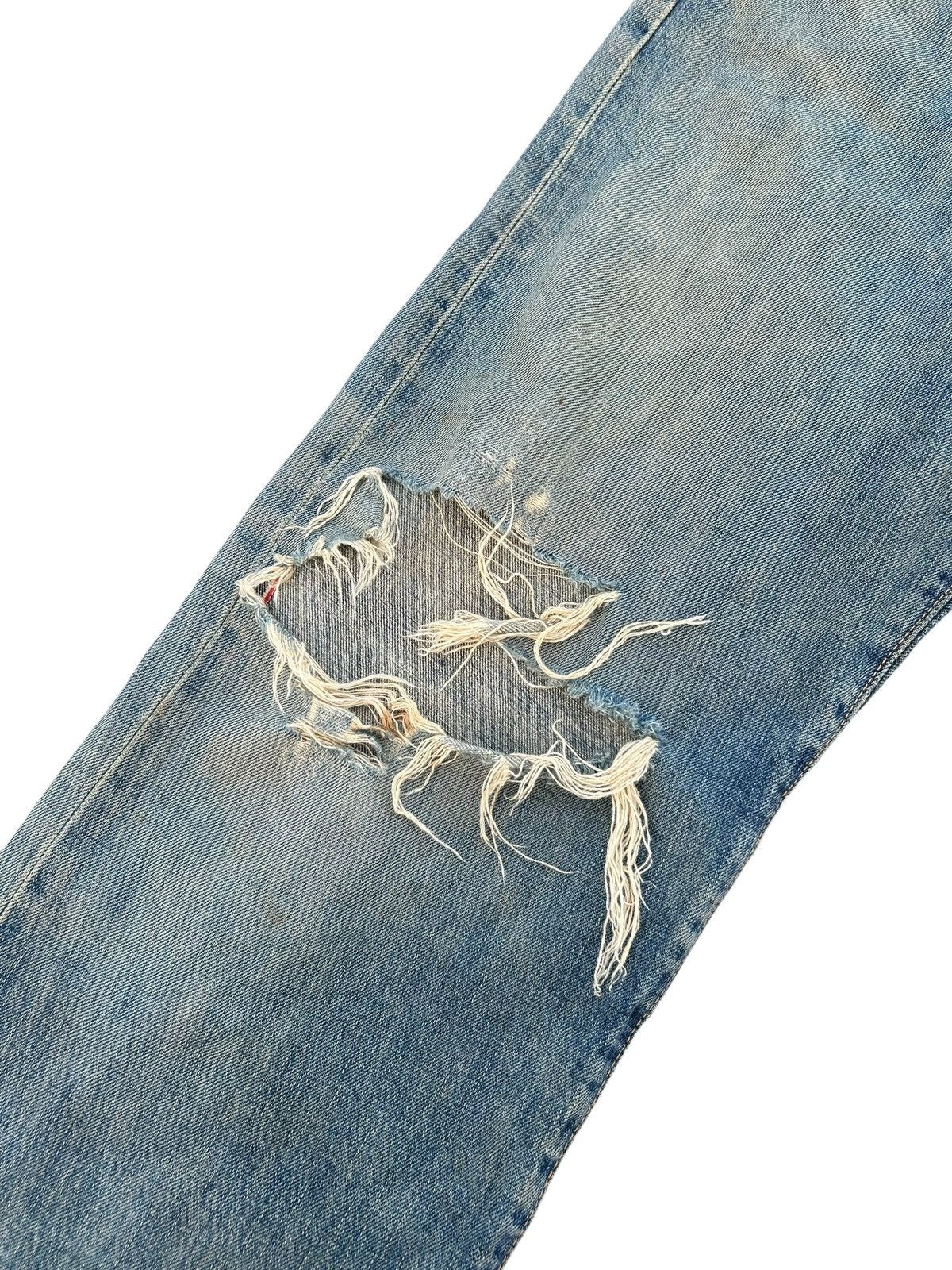 Edwin × Kapital × Vintage Vintage Edwin 505 Selvedge Baggy Distressed Denim Jeans Size US 31 - 4 Thumbnail