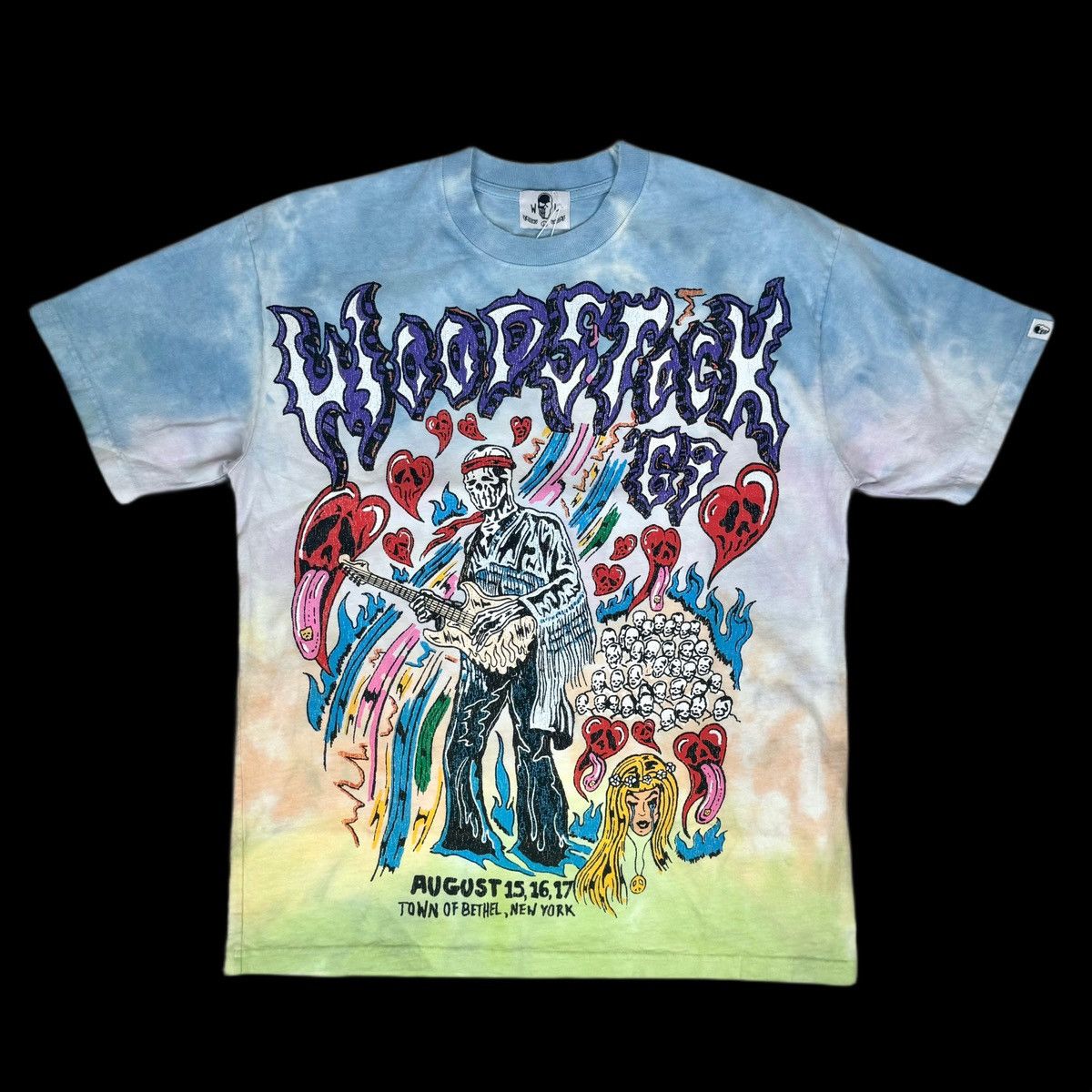 Band Tees × Warren Lotas warren lotas woodstock 69 tie dye tee shirt RARE hendrix Size US XXL / EU 58 / 5 - 1 Thumbnail