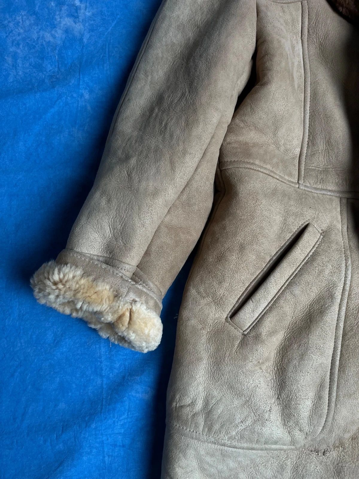 Vintage Vintage 80s Real Leather Sheep Skin Coat Size US M / EU 48-50 / 2 - 5 Thumbnail
