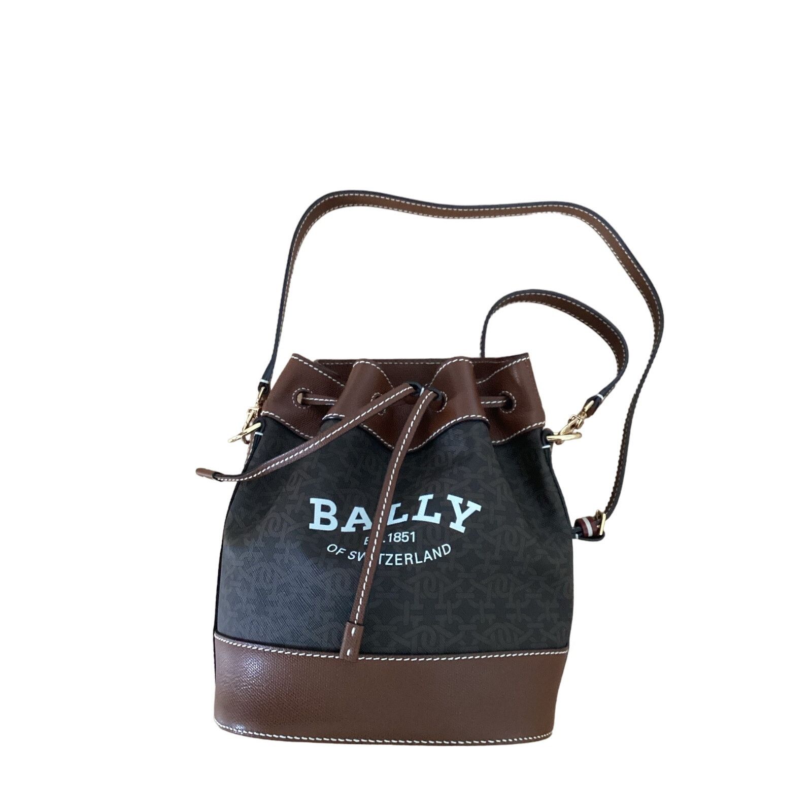 Bally NWT Bally Cleoh Bucket Monogram Logo Medium Bucket Bag Size ONE SIZE - 3 Thumbnail