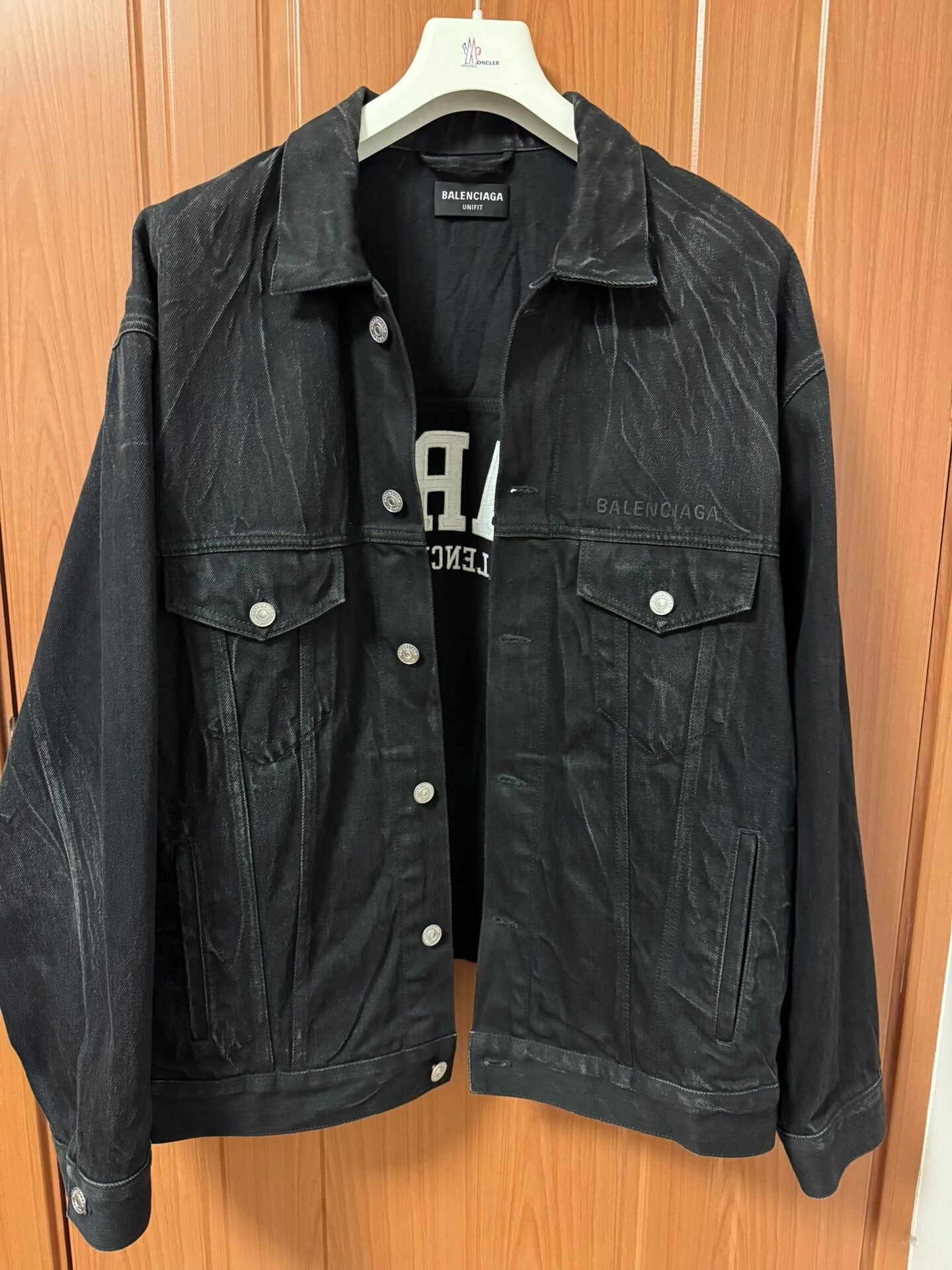 Commune De Paris balenciaga oversized black denim jacket Size US L / EU 52-54 / 3 - 1 Thumbnail