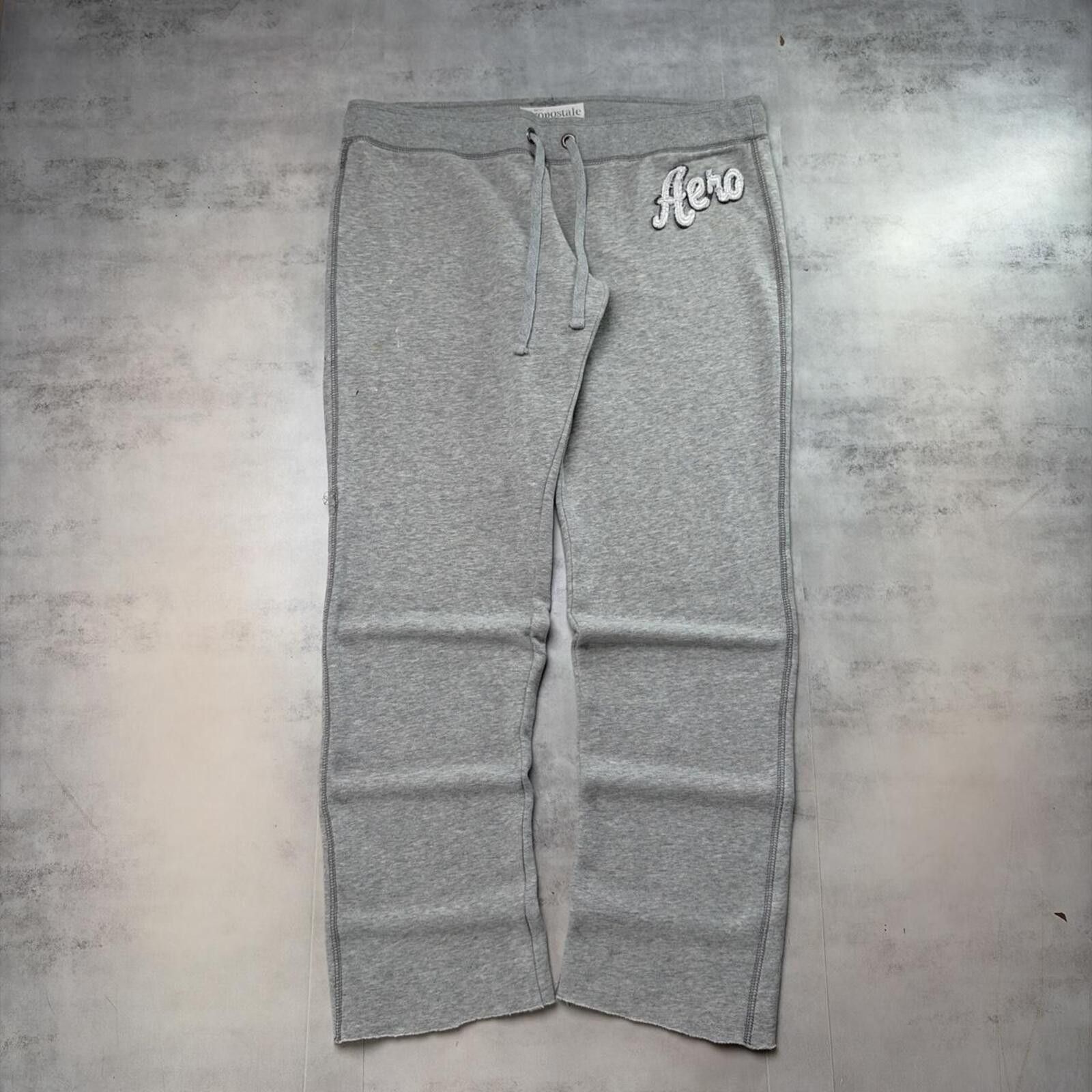 Aeropostale Y2K Grey Aeropostale Grunge Loose Sweatpants Size 32" / US 10 / IT 46 - 1 Thumbnail