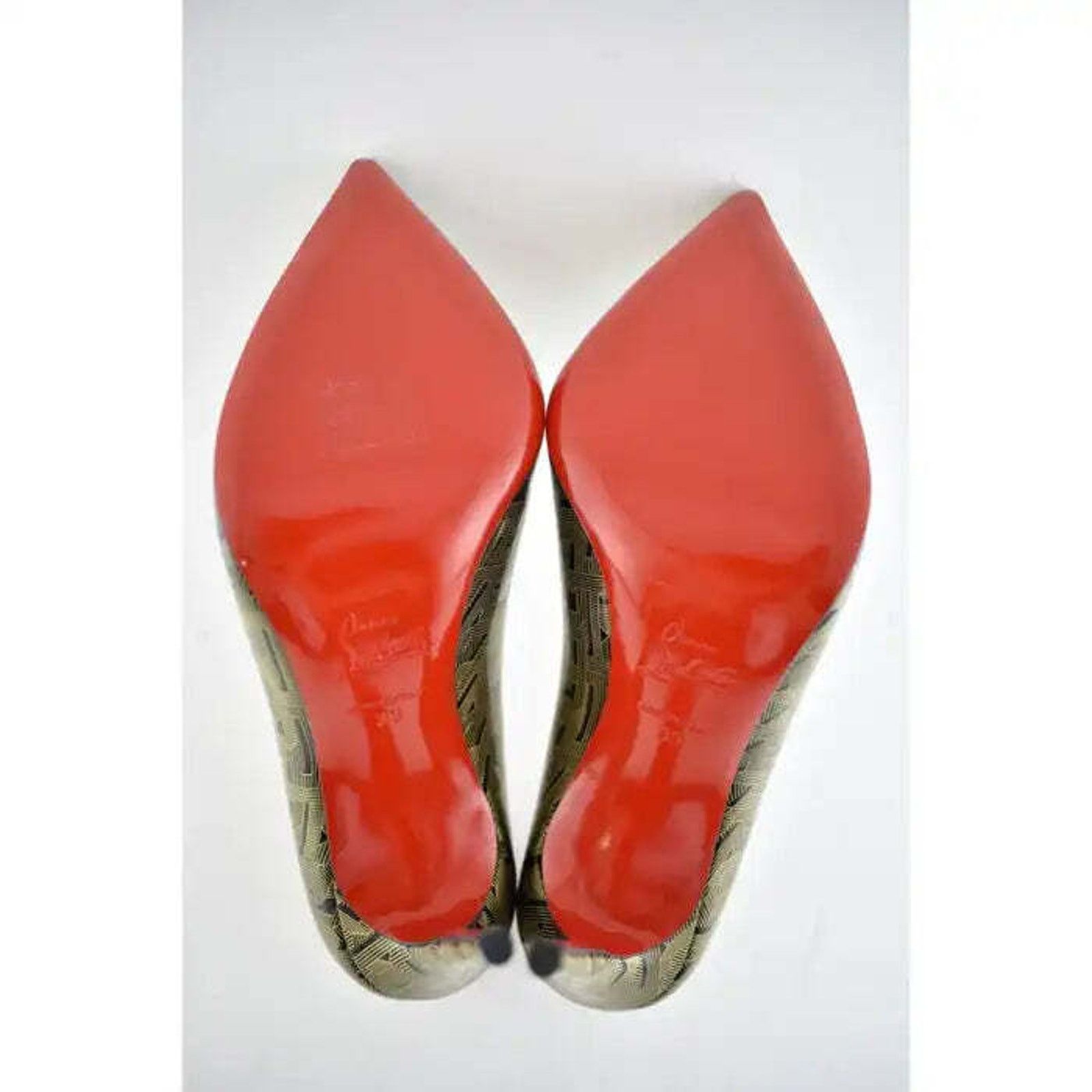 Christian Louboutin Christian Louboutin Pigalle Follies 100 Patent Black Gold Size US 9 / IT 39 - 9 Thumbnail