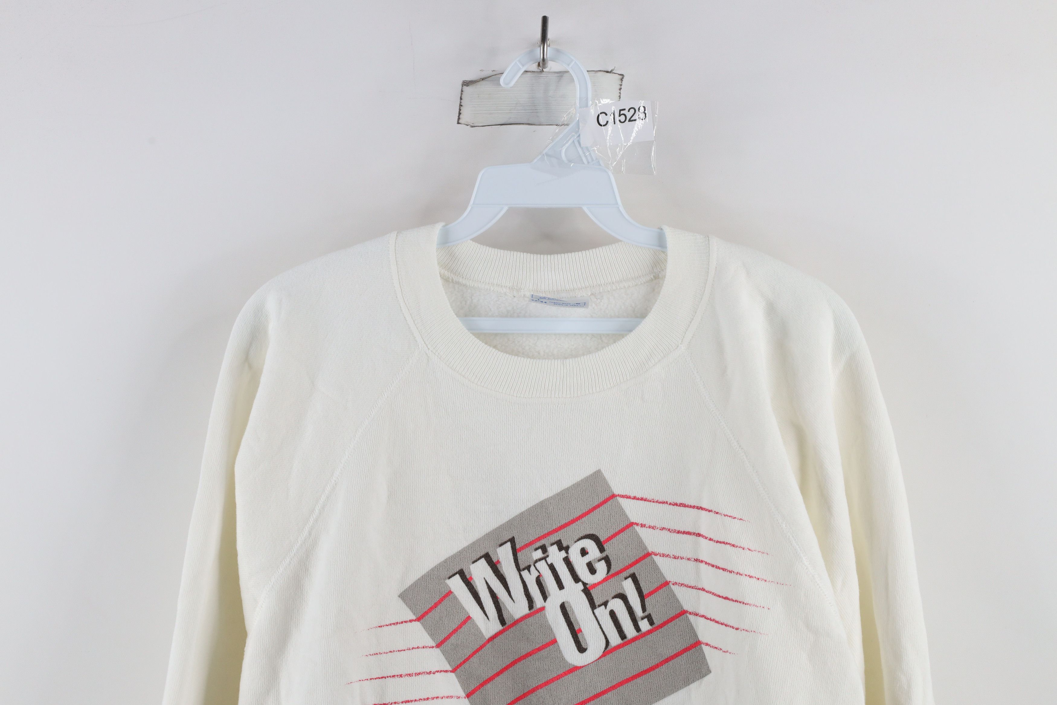 Hanes × Vintage Vintage 80s Tandem Computers On COO Sweatshirt White USA Size US L / EU 52-54 / 3 - 2 Thumbnail