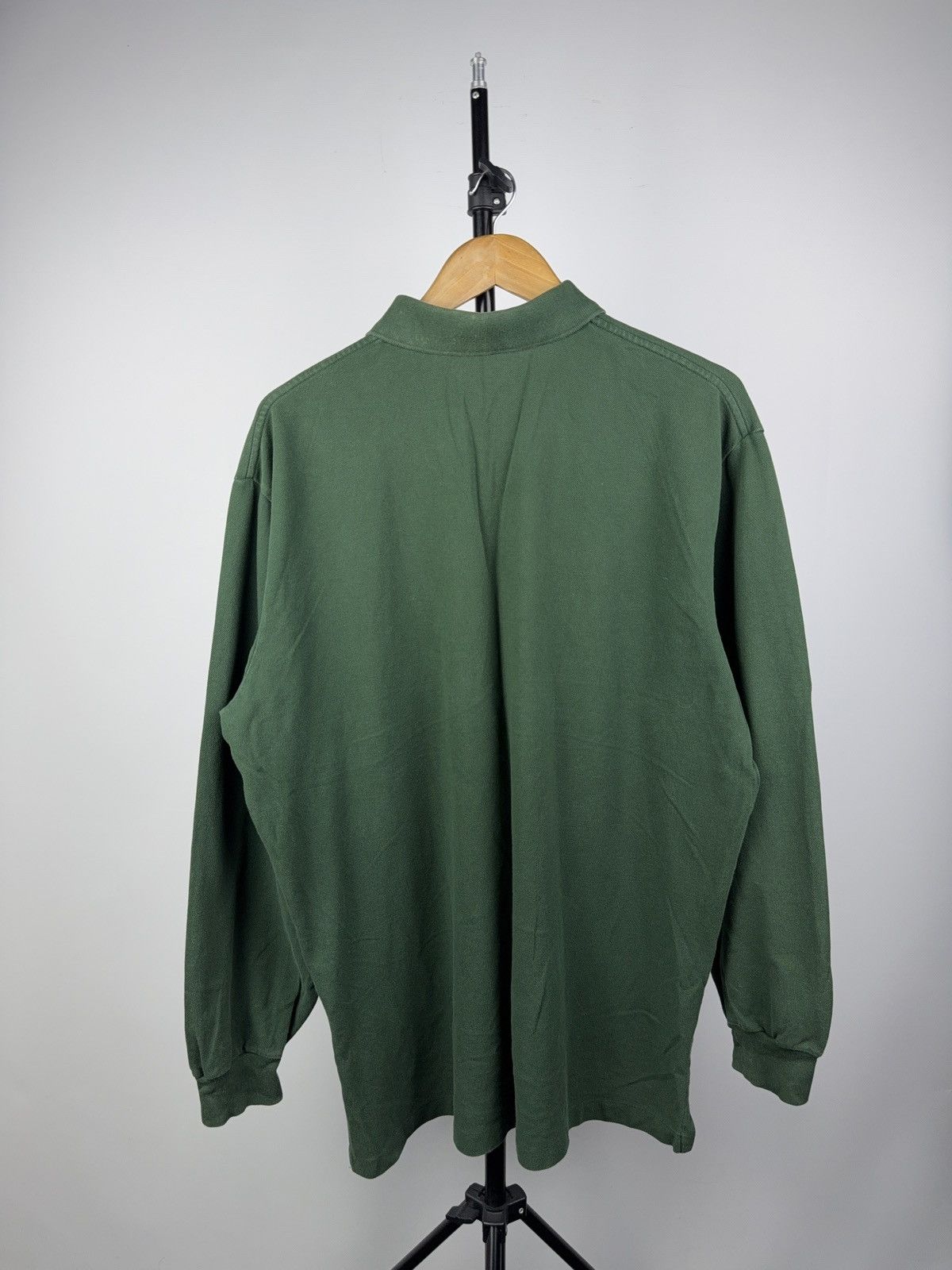 Polo Ralph Lauren 90s Retro Vintage Polo Ralph Lauren Long Sleeve Shirt Green Size US XL / EU 56 / 4 - 12 Thumbnail