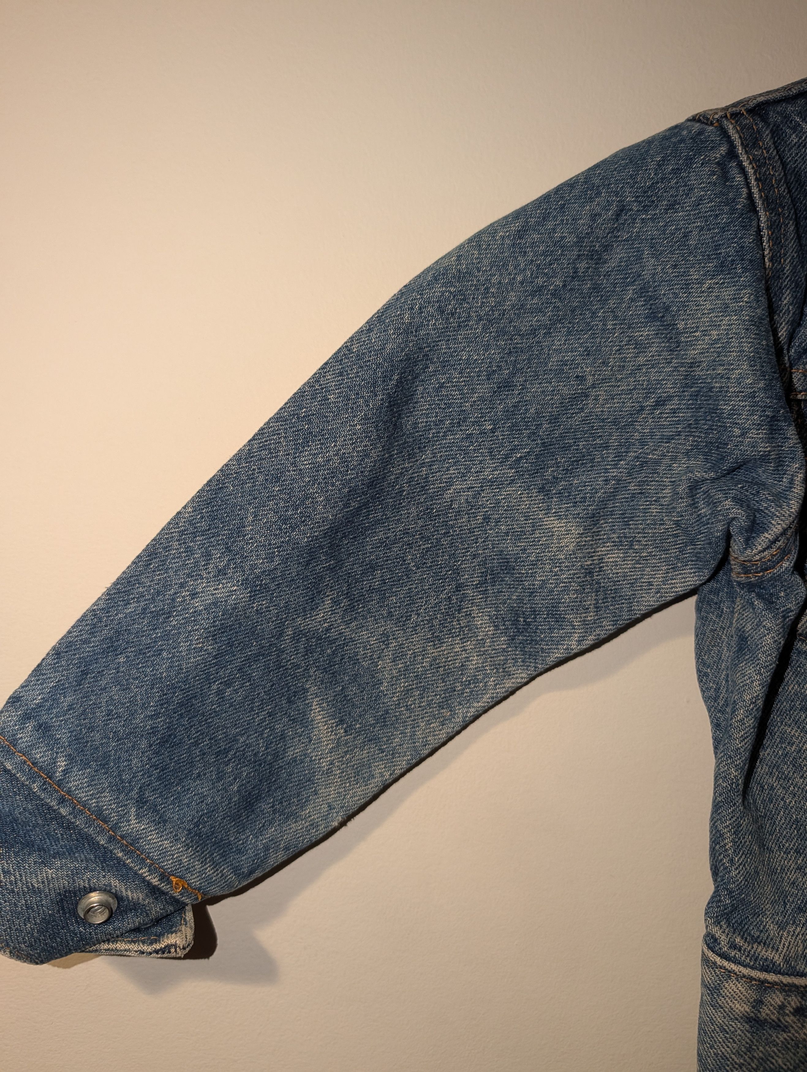 Levi's Vintage 70s Little Levi’s Denim Trucker Jacket Orange Tab 4T Size US S / EU 44-46 / 1 - 6 Thumbnail