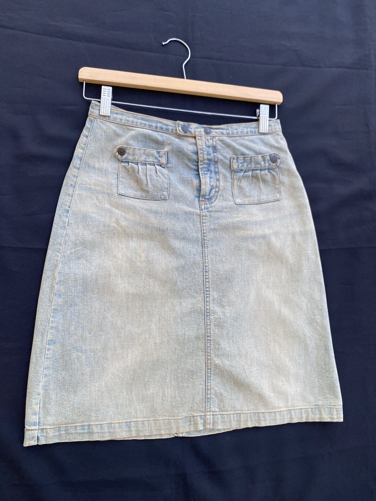 Dolce & Gabbana Rare Vintage Dolce & Gabbana Midi Jeans Skirt Size 26" / US 2 / IT 38 - 2 Thumbnail