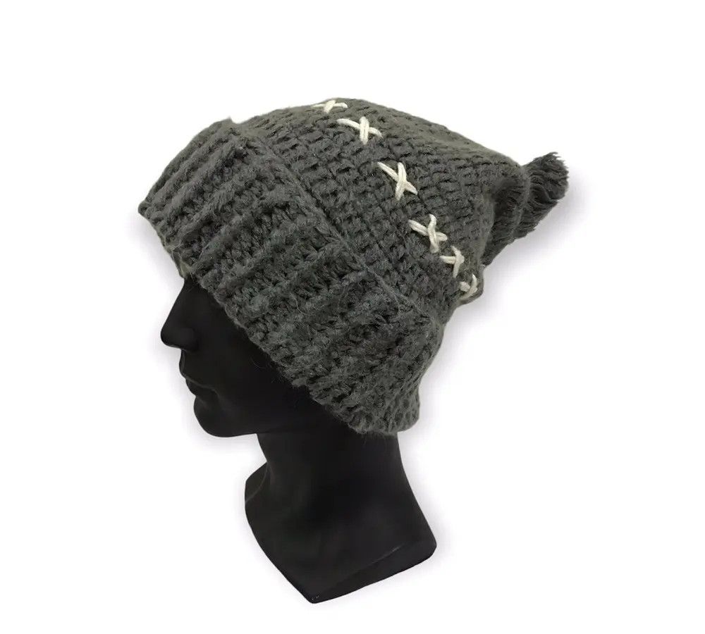 Japanese Brand × Kapital × Vintage Japanese Brand Plain Beanie Hat Size ONE SIZE - 1 Thumbnail