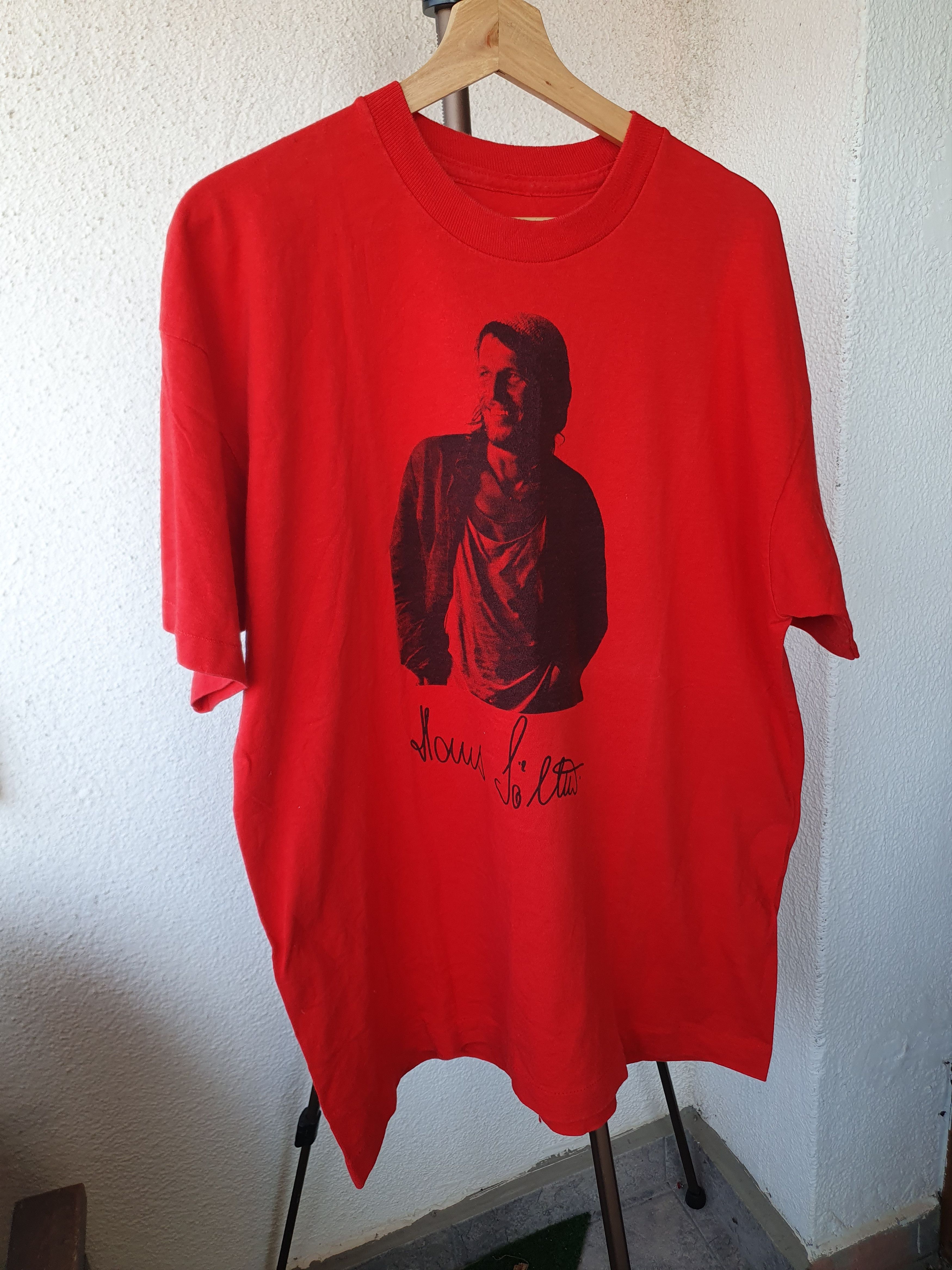 Vintage Vintage Single Stitch Red t-shirt sz L Size US L / EU 52-54 / 3 - 1 Thumbnail