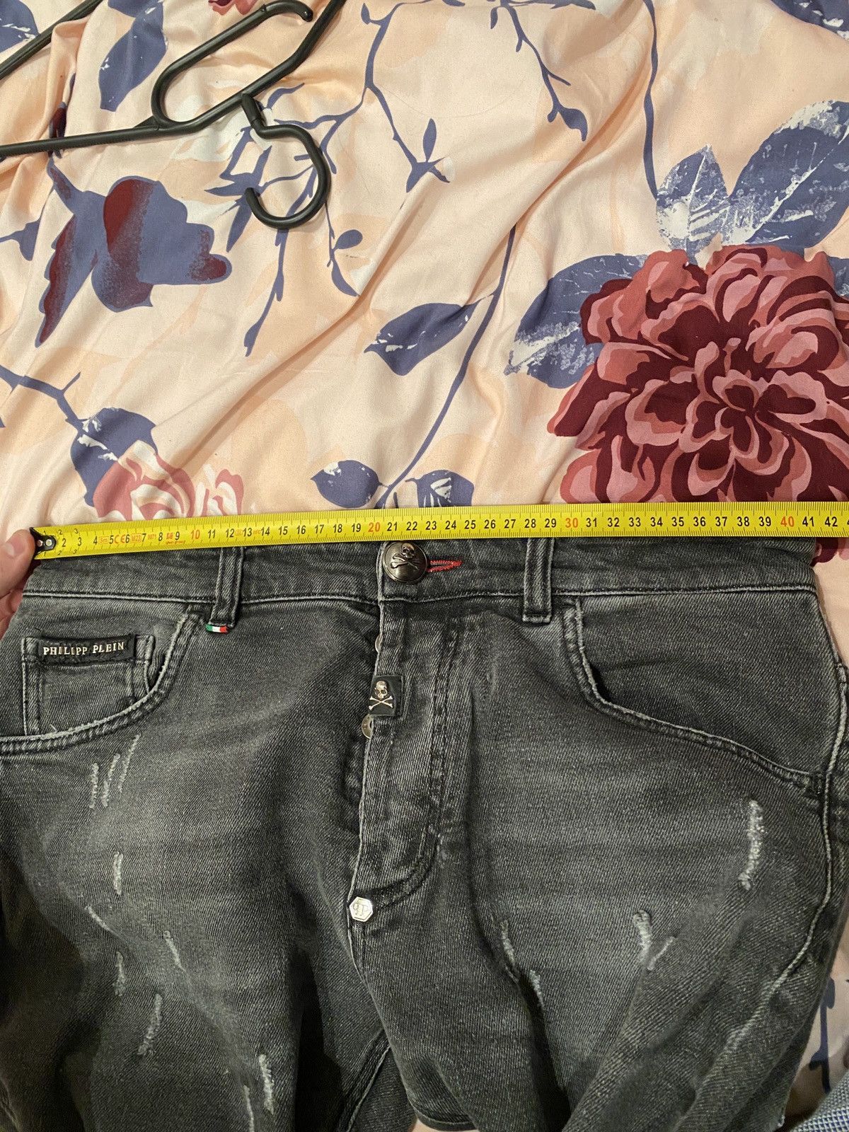 Other Philipp plein Luxury big skeleton drip denim jeans trousers Size US 32 / EU 48 - 15 Thumbnail