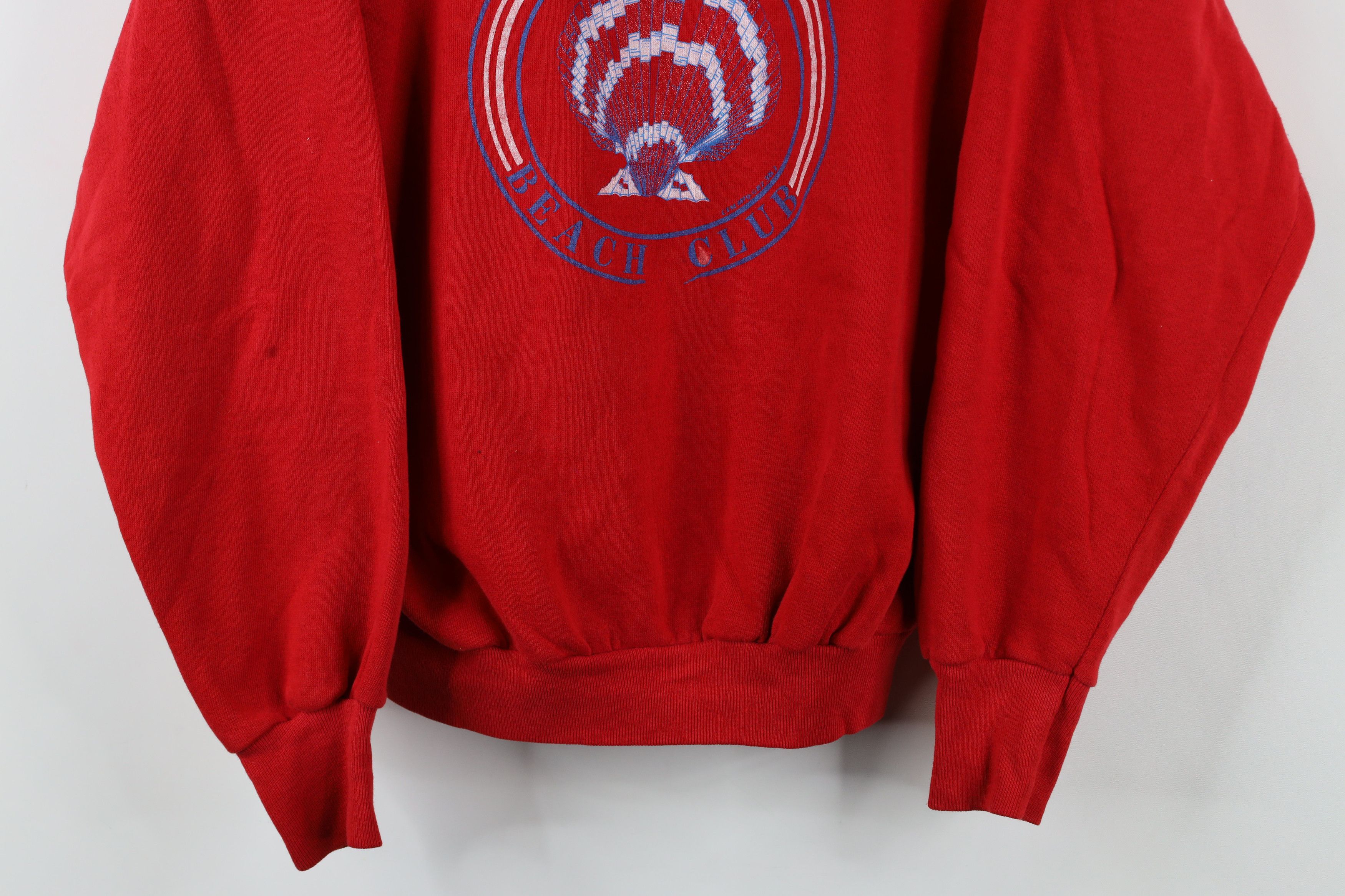Vintage Vintage 90s Streetwear Florida Beach Club Sweatshirt USA Size L / US 10 / IT 46 - 3 Thumbnail