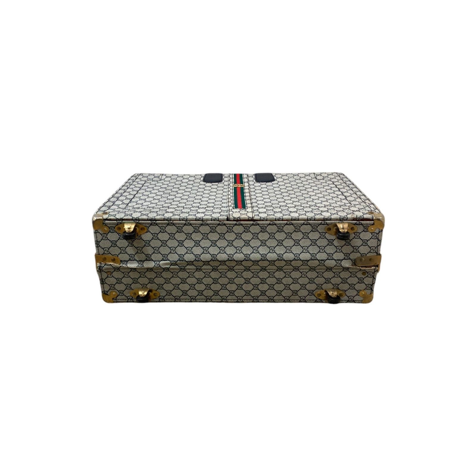 Gucci 1970s Monogram Webstripe Gray Suitcase Size ONE SIZE - 15 Thumbnail