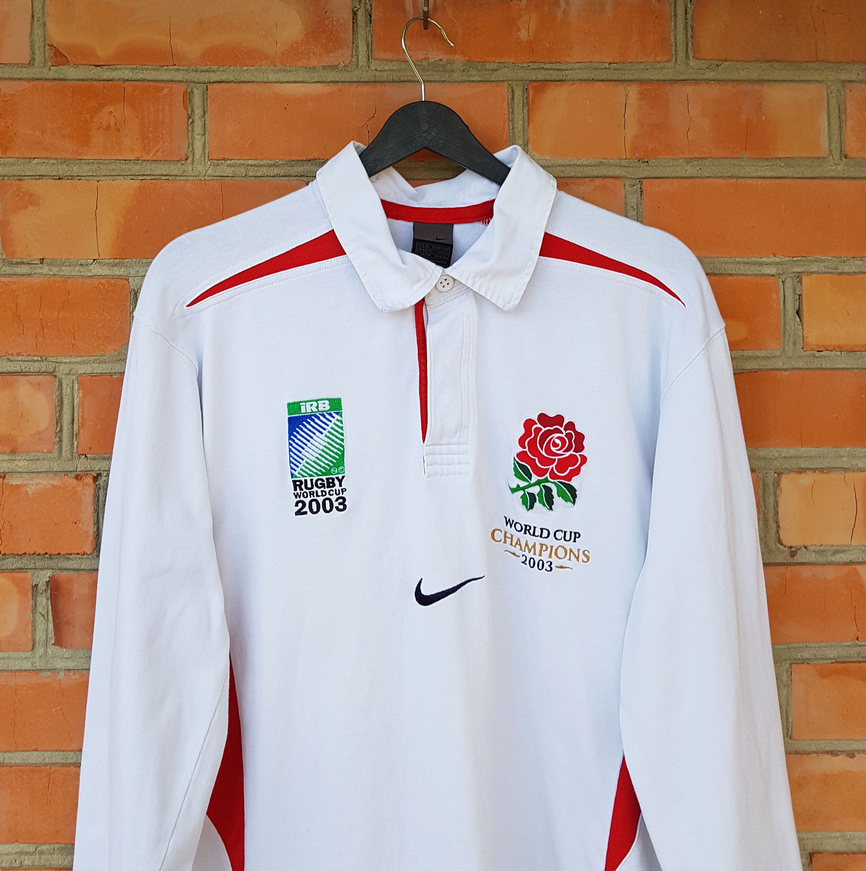 Nike Nike England Rugby Shirt World Cup 2003 Jersey Long Sleeve Size US XL / EU 56 / 4 - 3 Thumbnail
