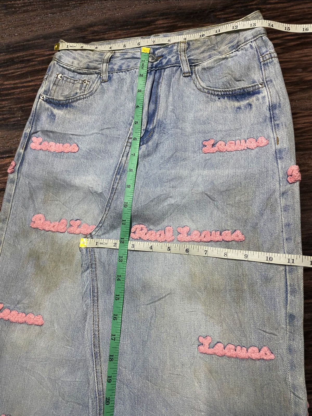 Japanese Brand Pink and blue I.V.I. jeans #festivalvibes Size US 26 / EU 42 - 14 Thumbnail