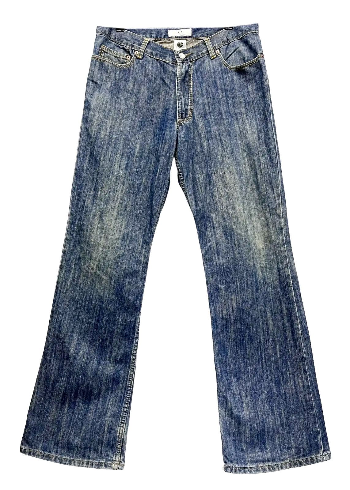 Armani Exchange ARMANI EXCHANGE Boot Leg Distressed Denim Made In USA Size US 32 / EU 48 - 2 Thumbnail