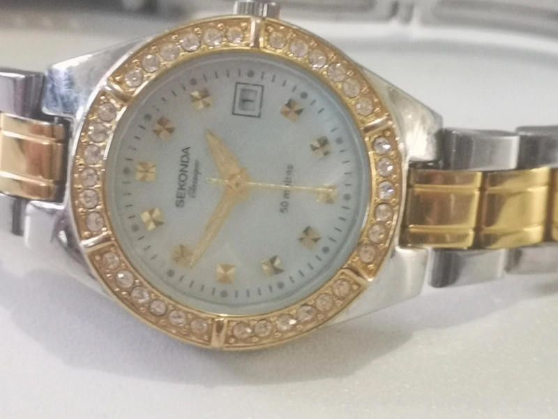 Designer Sekonda ladies two tone stainless steel bracelet watch Size ONE SIZE - 4 Thumbnail