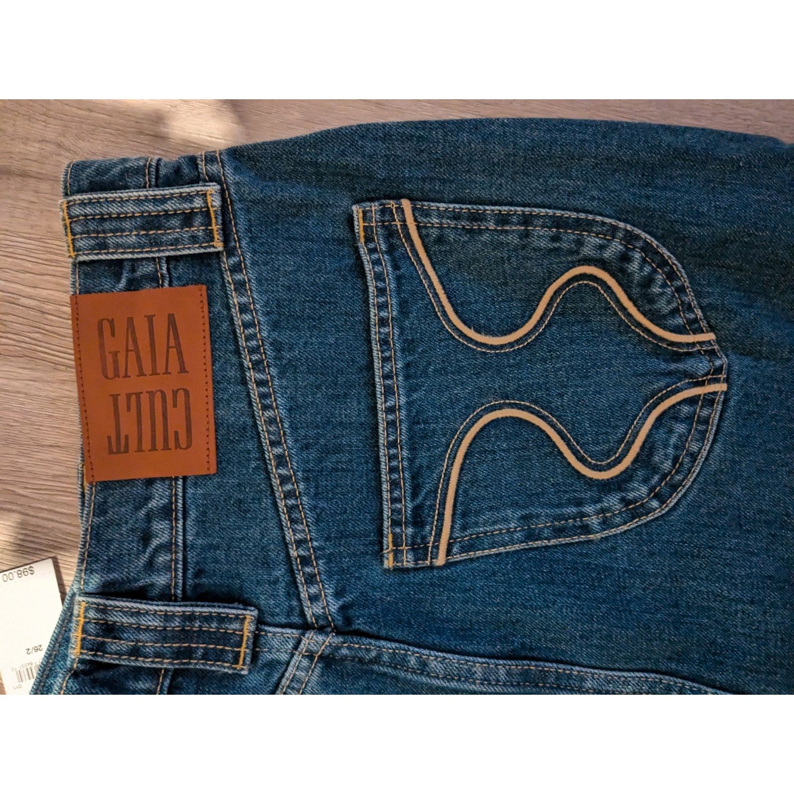 Cult Gaia Gap × Cult Gaia - Asymmetrical Denim Maxi Skirt / 26 / NWT Size 26" / US 2 / IT 38 - 8 Thumbnail