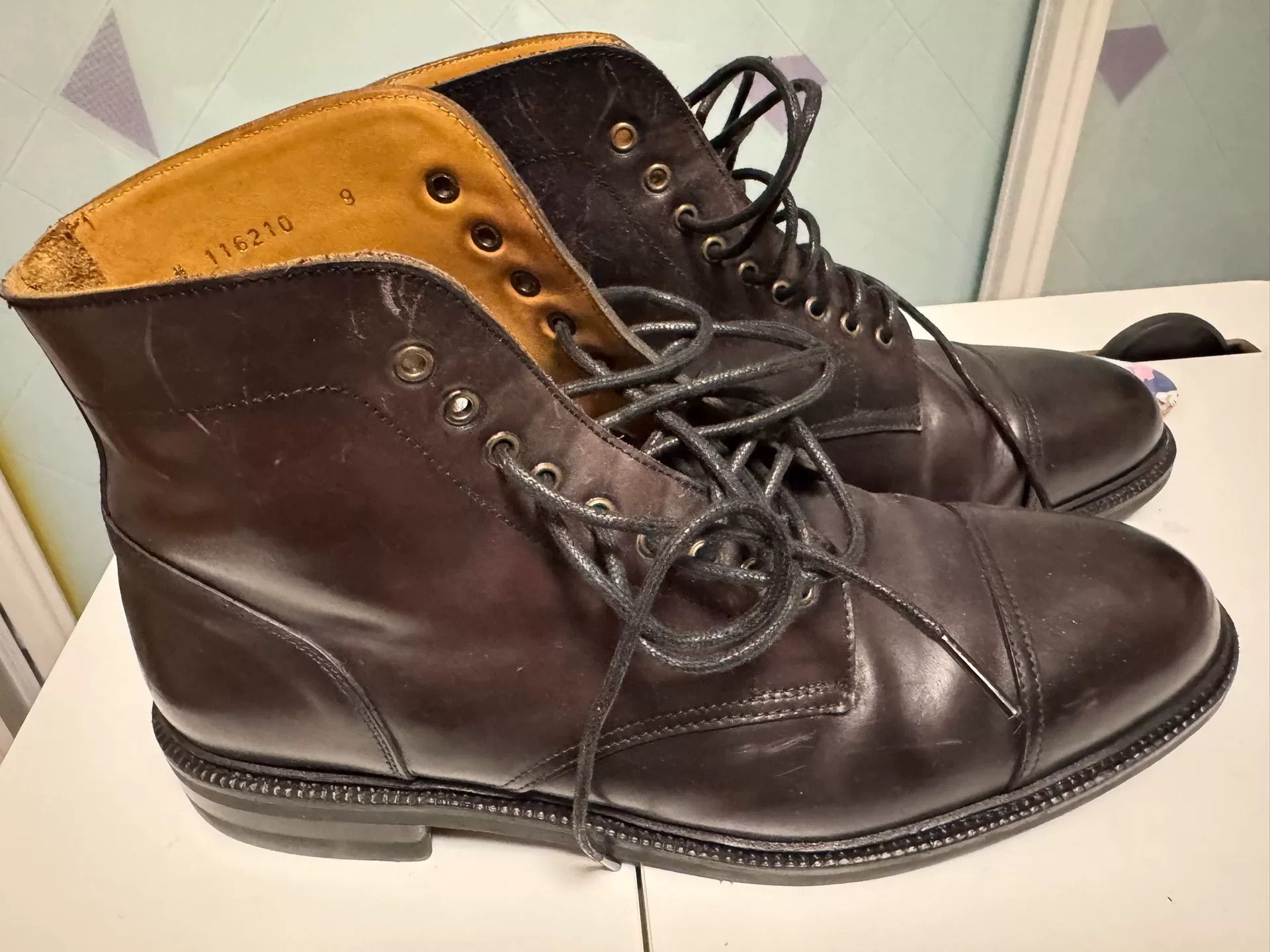 Meermin Meermin Shell Cordovan Captoe High-Top Shoes Size US 10 / EU 43 - 1 Thumbnail