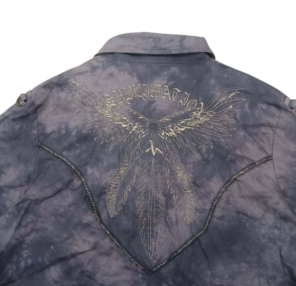In The Attic × Japanese Brand × Vintage Vtg In the Attic Distressed button shirt Size US M / EU 48-50 / 2 - 6 Thumbnail
