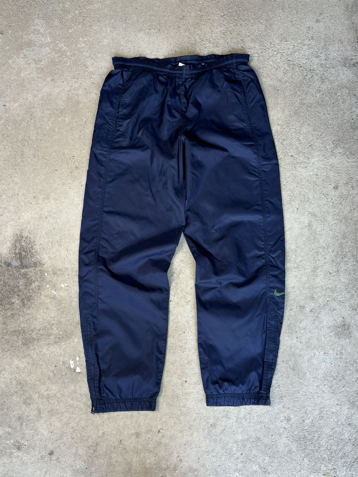 Nike × Vintage Nike Vintage y2k Trackpants Mini swoosh ⭐️RARE⭐️ blue M Size US 32 / EU 48 - 3 Thumbnail